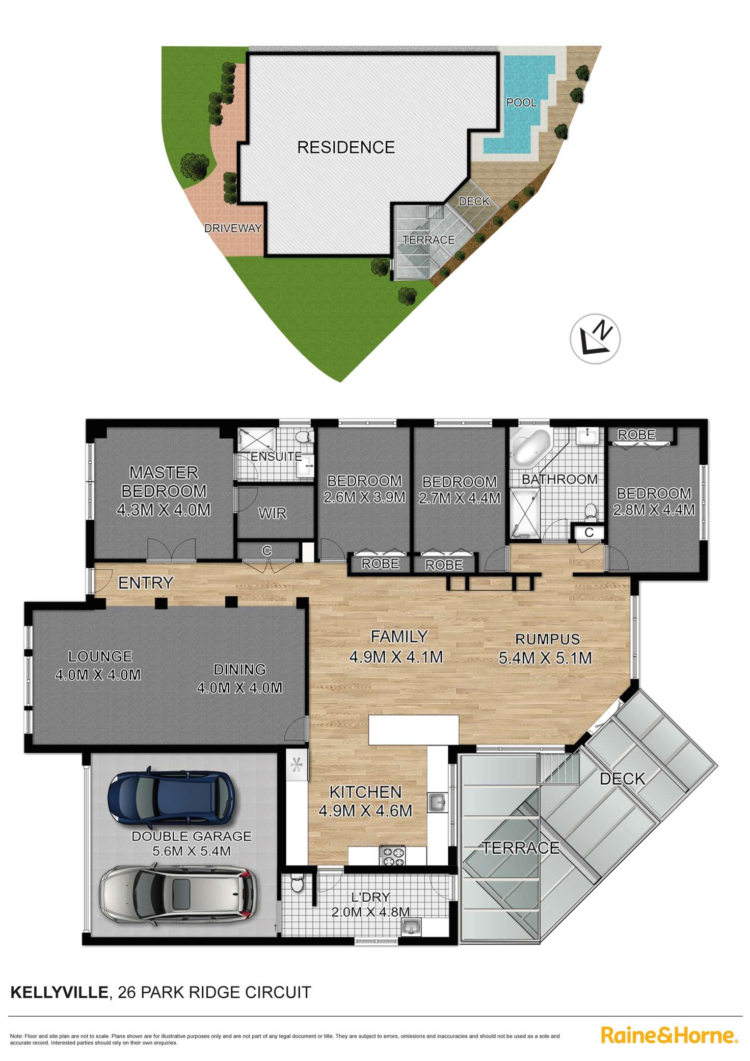 Floorplan of Homely house listing, 26 Park Ridge Circuit, Kellyville NSW 2155