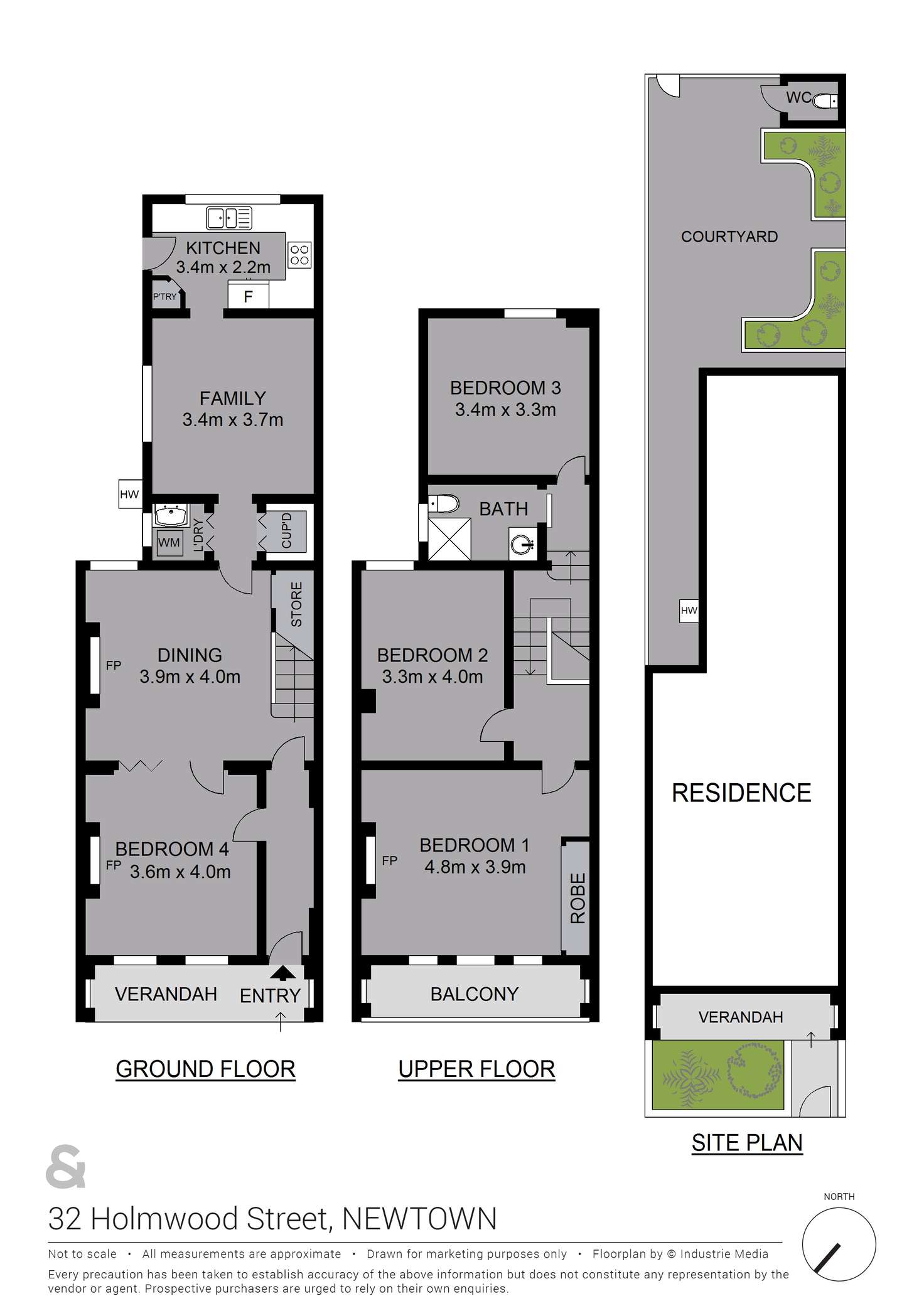 Floorplan of Homely house listing, 32 Holmwood Street, Newtown NSW 2042