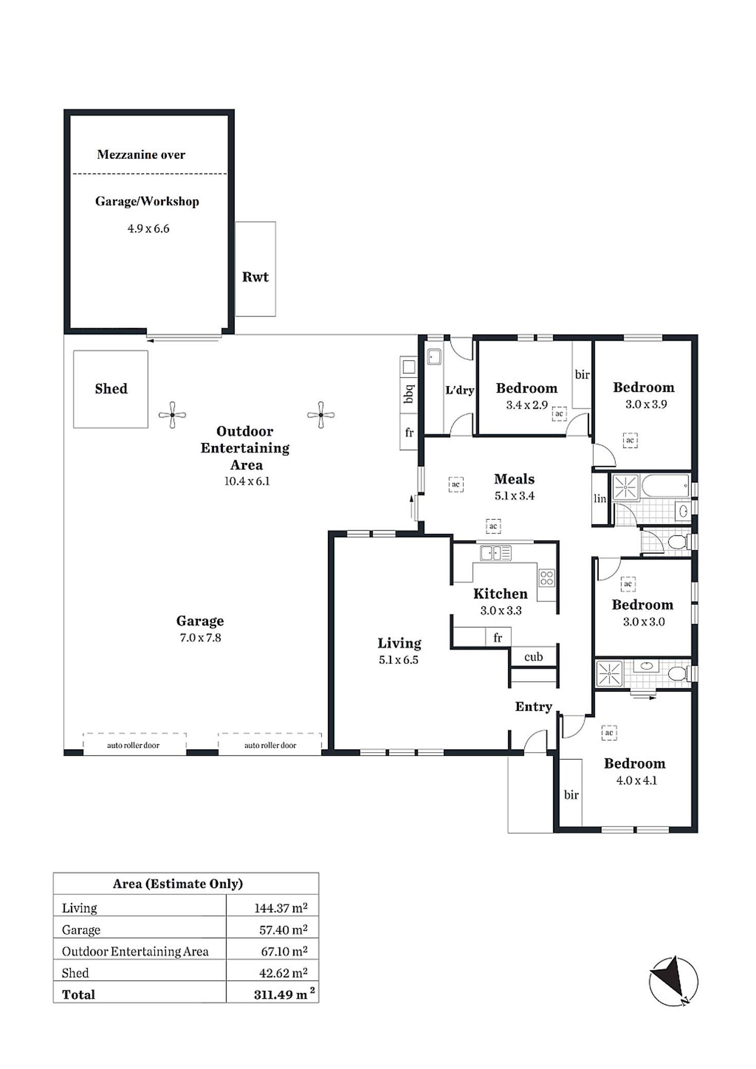 Floorplan of Homely house listing, 74 Reynell Road, Woodcroft SA 5162