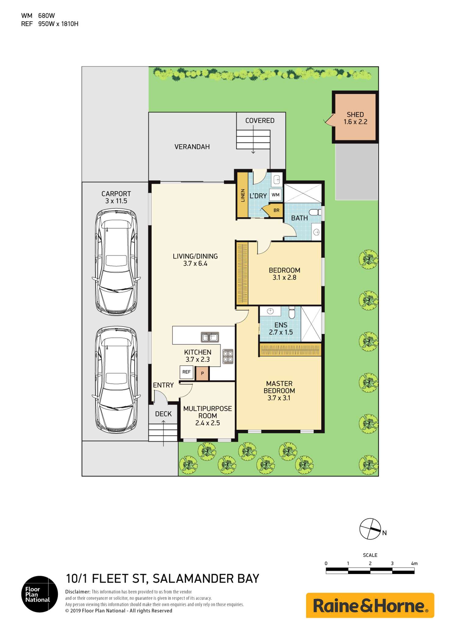 Floorplan of Homely house listing, 10/1 Fleet Street,, Salamander Bay NSW 2317