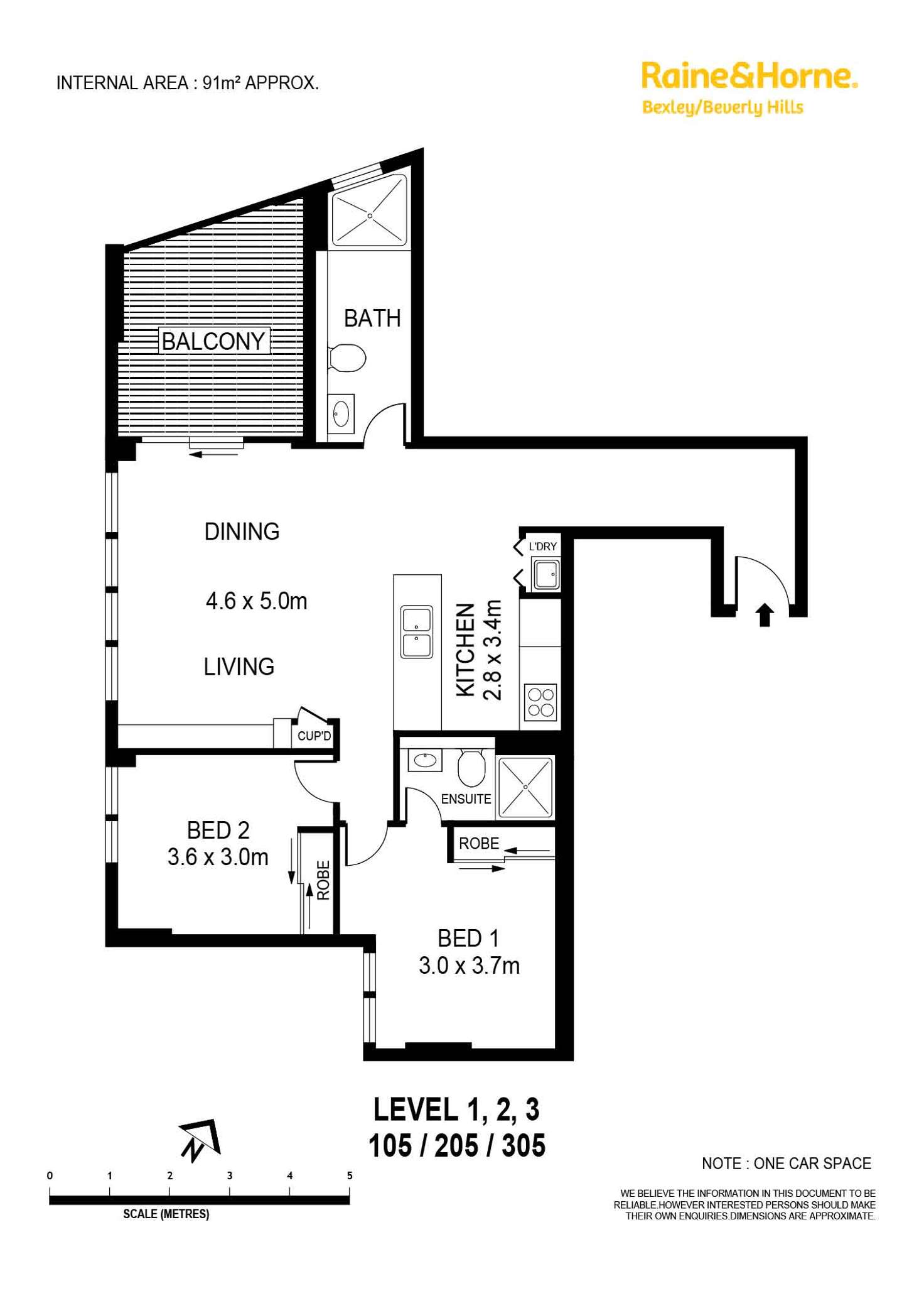 Floorplan of Homely apartment listing, 305/1-3 Harrow Road, Bexley NSW 2207