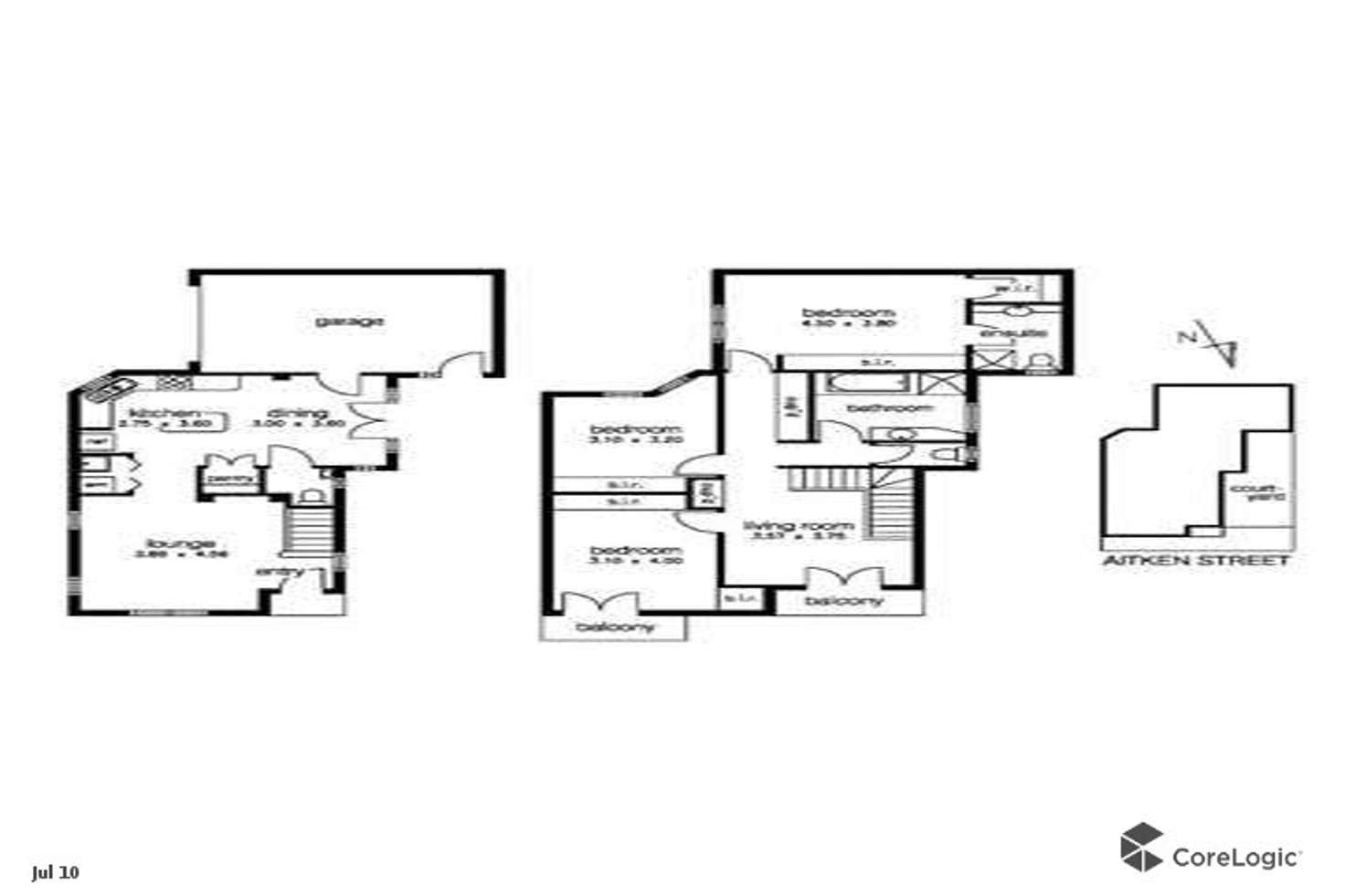 Floorplan of Homely house listing, 1/59 Aitken Street, Williamstown VIC 3016