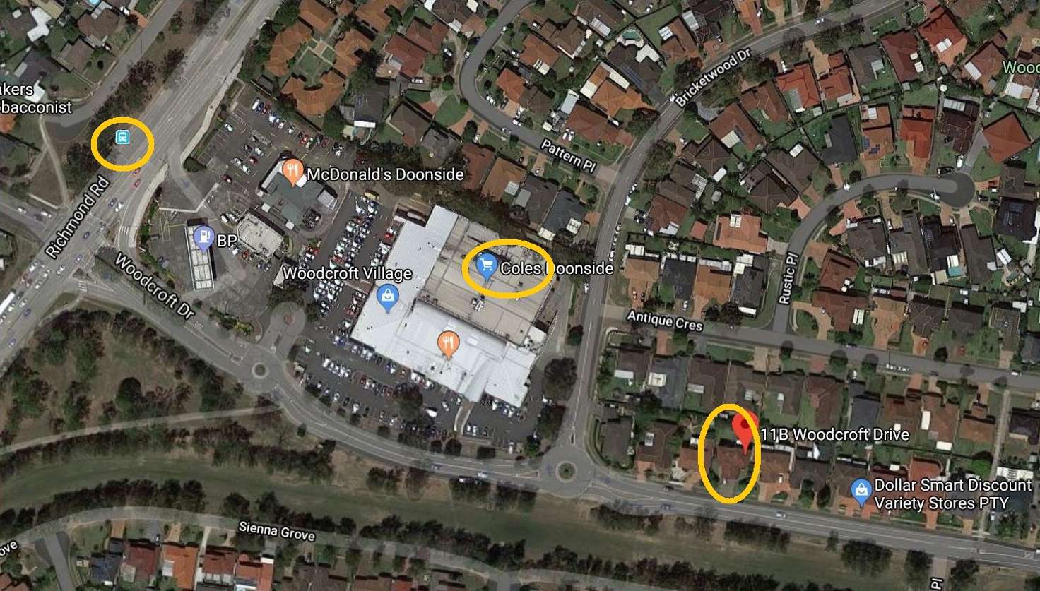 Floorplan of Homely semiDetached listing, 11B Woodcroft Drive, Woodcroft NSW 2767