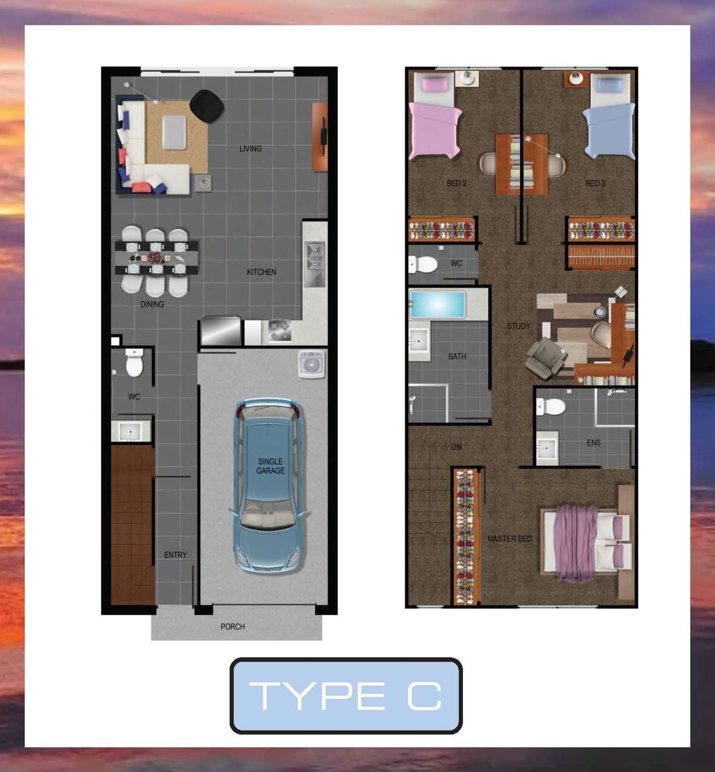 Floorplan of Homely townhouse listing, 21/51 Lavender Drive, Griffin QLD 4503