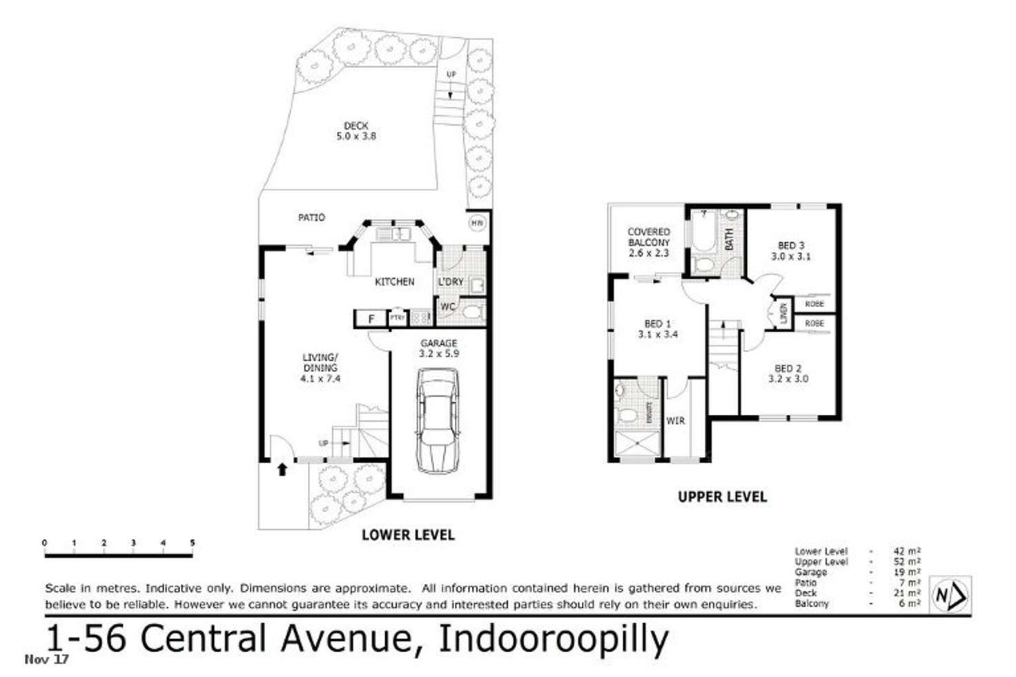 Floorplan of Homely townhouse listing, 1/56 Central Avenue, Indooroopilly QLD 4068