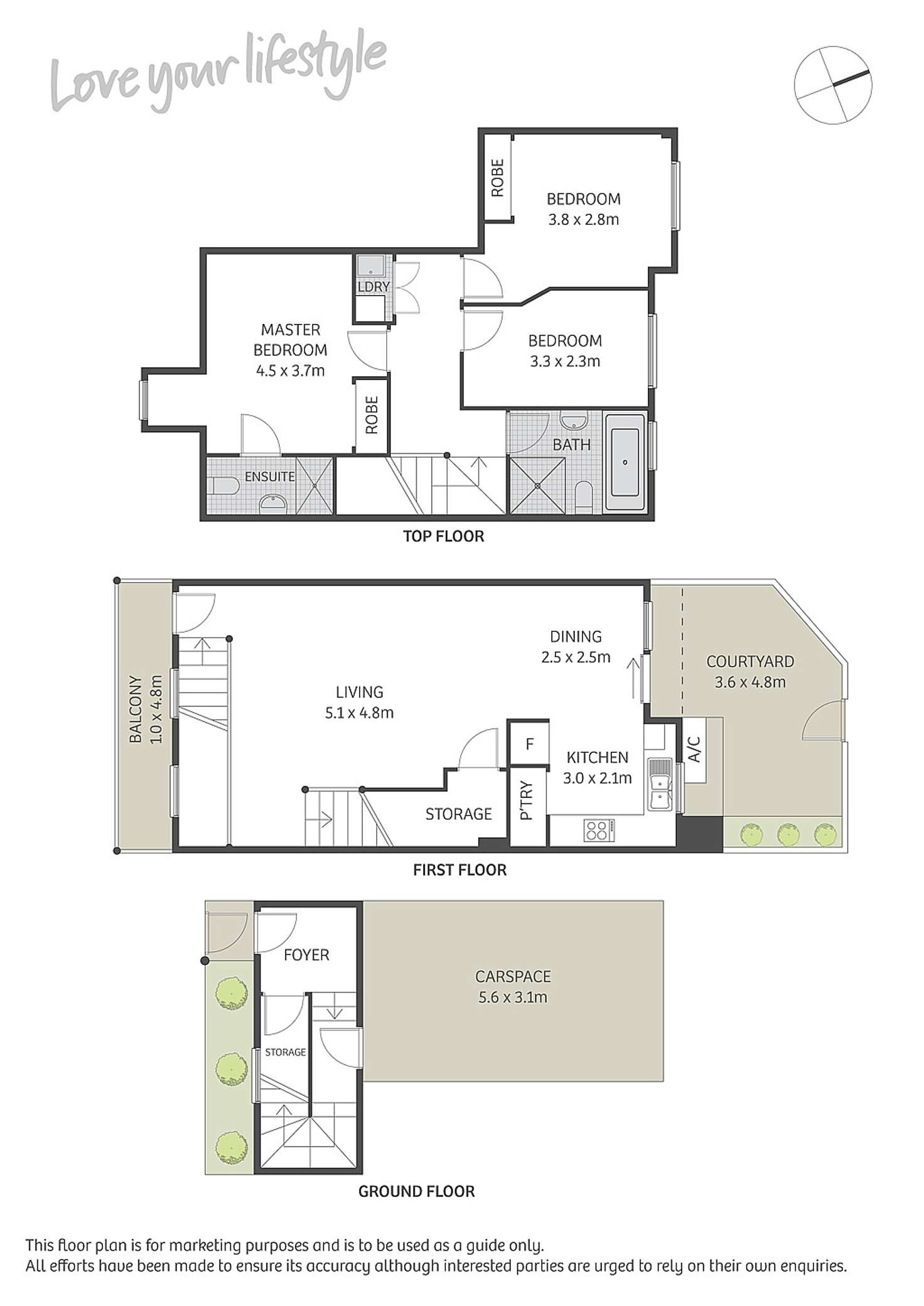 Floorplan of Homely townhouse listing, 5/2-18 Newman Street, Newtown NSW 2042