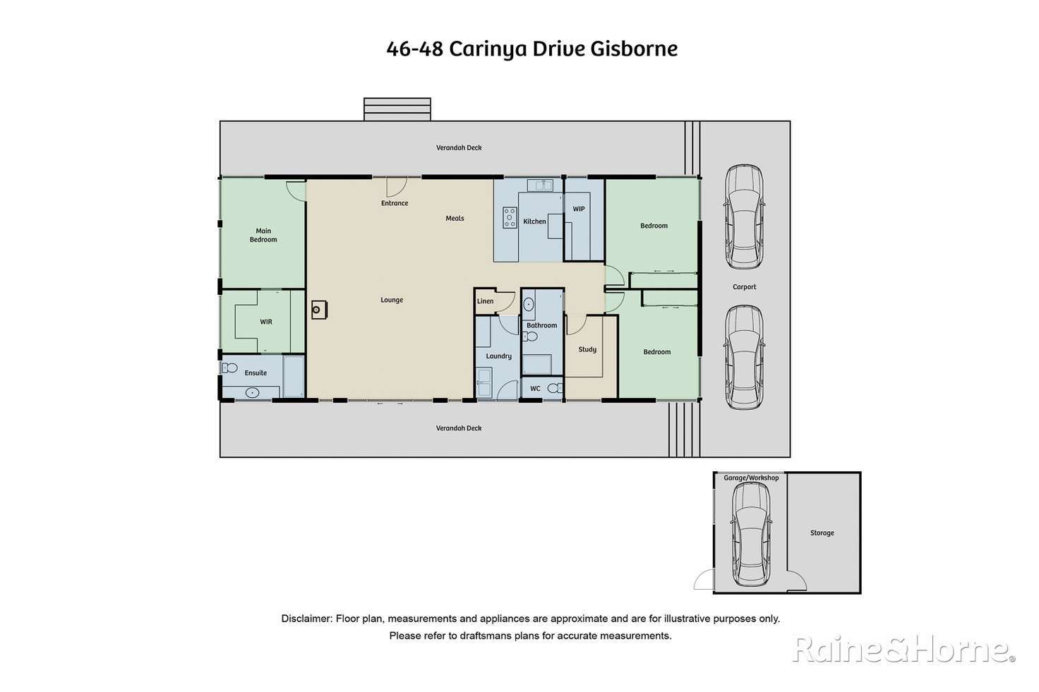 Floorplan of Homely house listing, 46-48 Carinya Drive, Gisborne VIC 3437