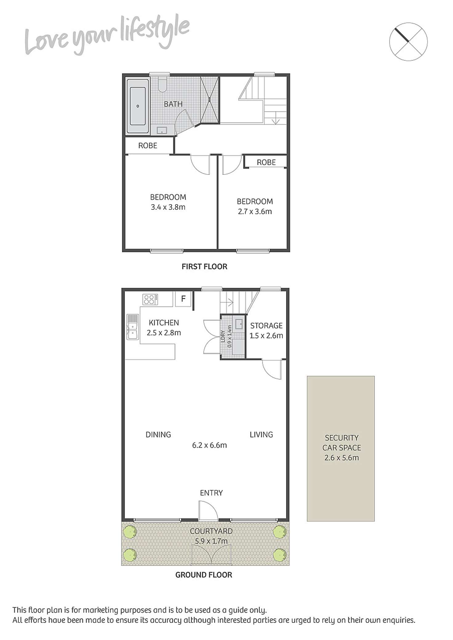 Floorplan of Homely apartment listing, 13/127 Railway Parade, Erskineville NSW 2043