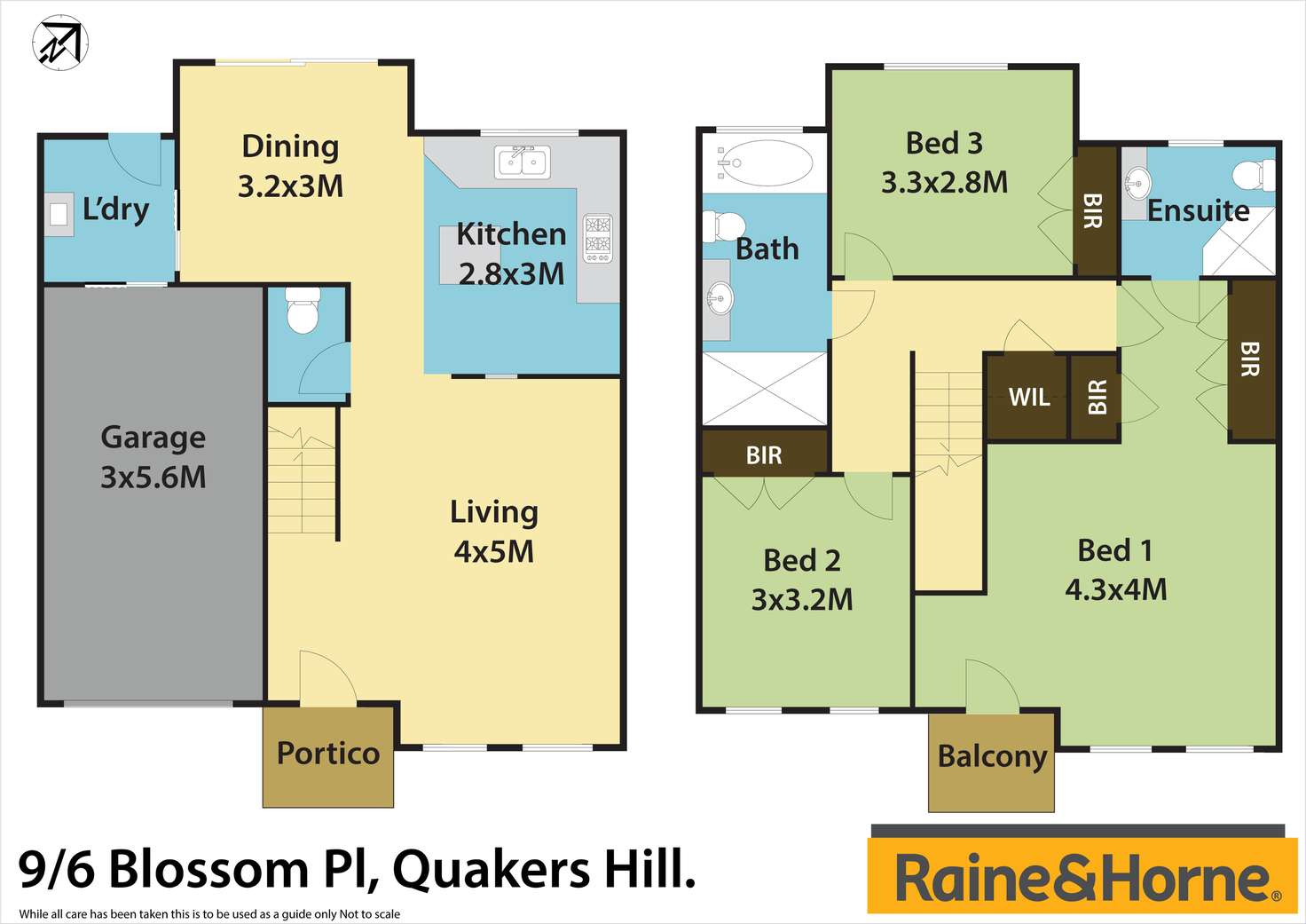 Floorplan of Homely townhouse listing, 9/6 Blossom Place, Quakers Hill NSW 2763