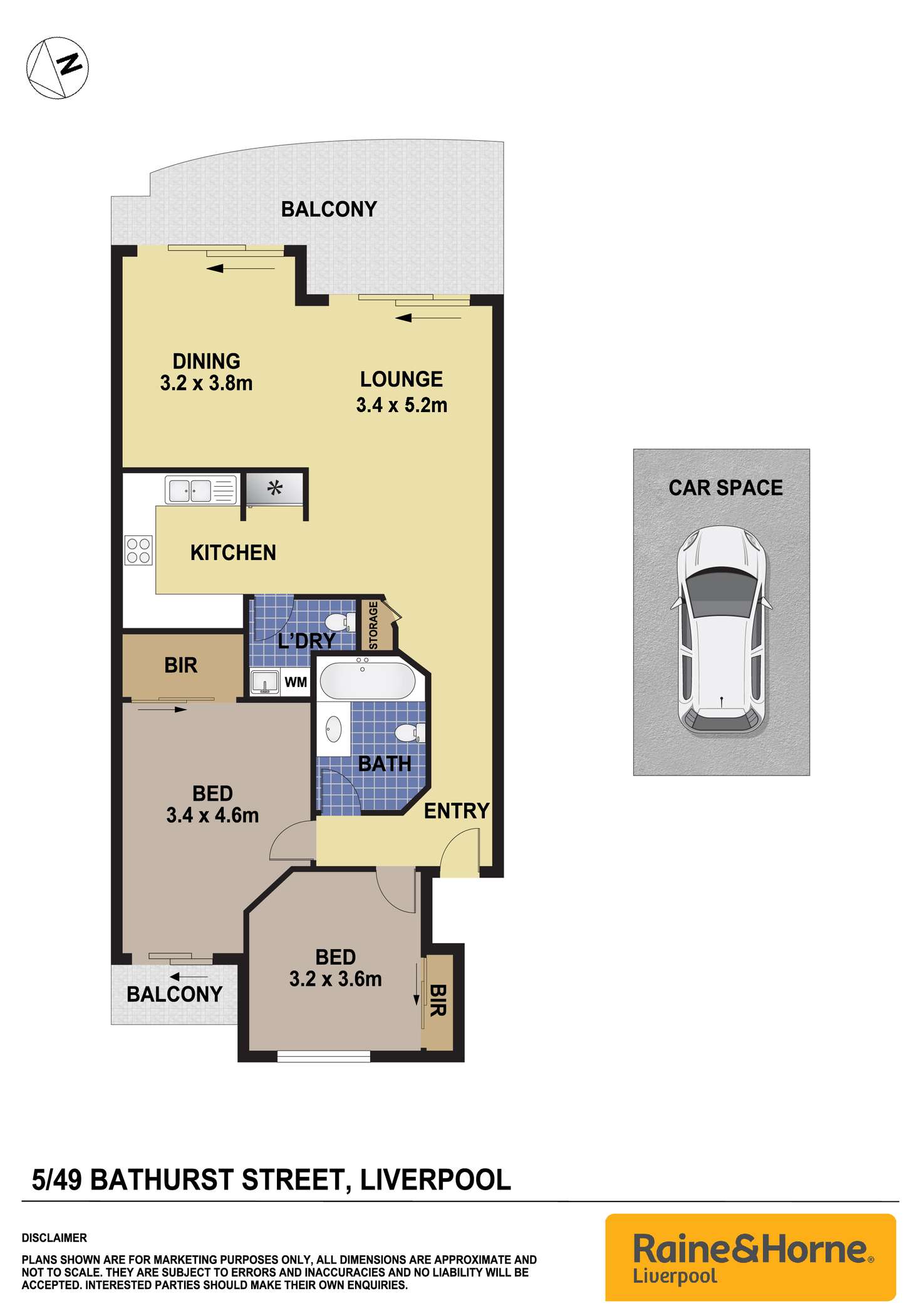 Floorplan of Homely unit listing, 5/49 Bathurst Street, Liverpool NSW 2170