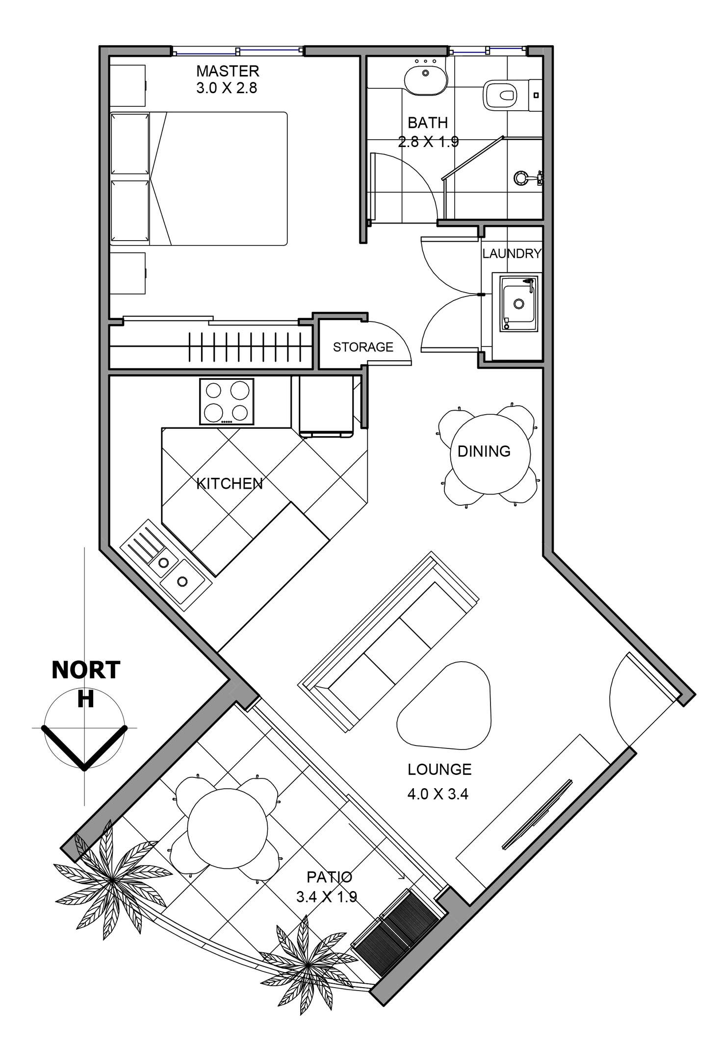 Floorplan of Homely unit listing, 35/2607 Gold Coast Highway, Mermaid Beach QLD 4218