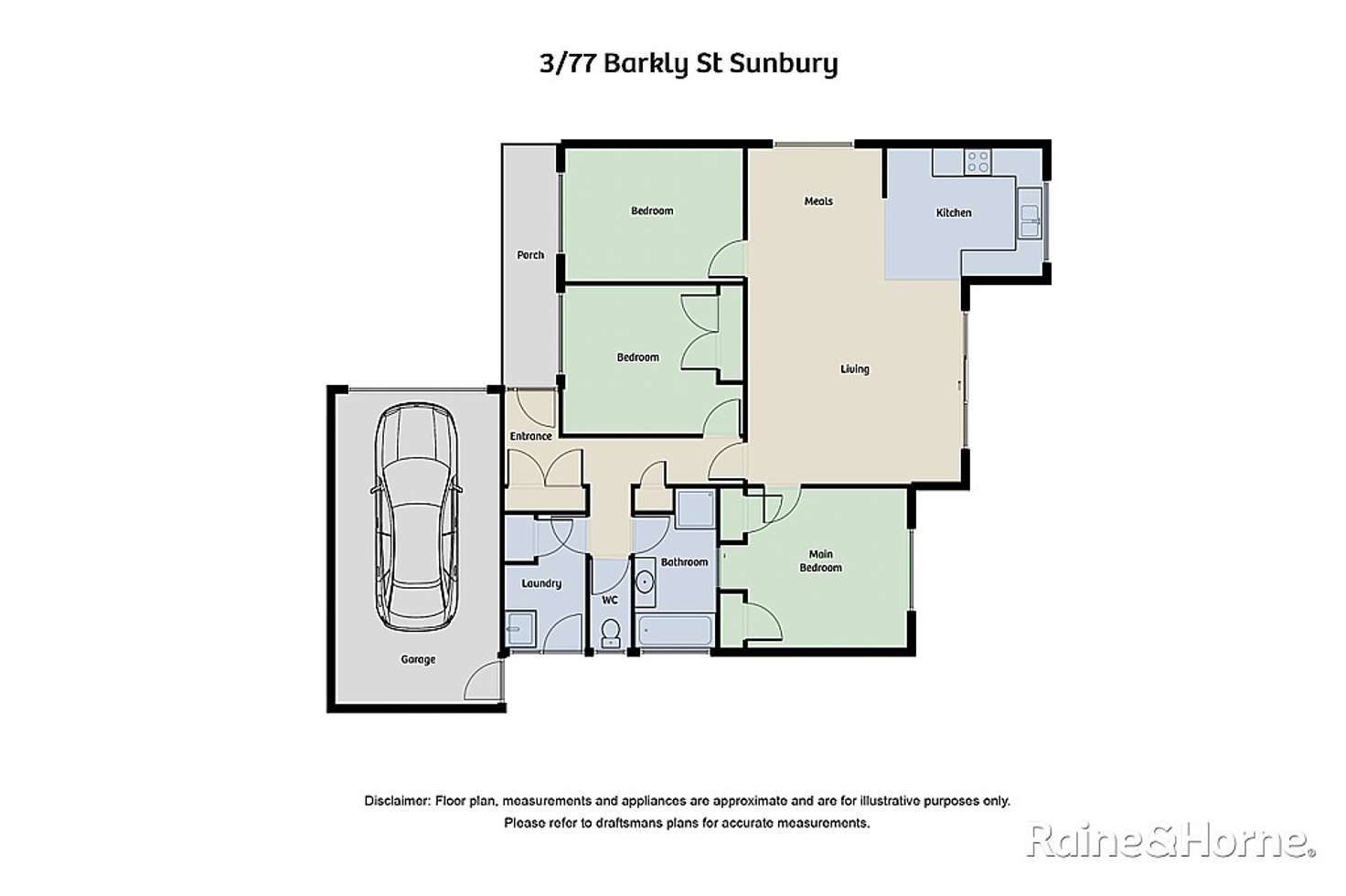 Floorplan of Homely house listing, 3/77 Barkly Street, Sunbury VIC 3429
