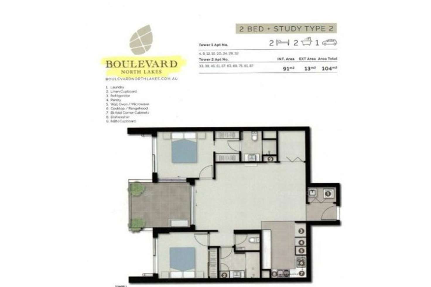 Floorplan of Homely unit listing, 14/59 ENDEAVOUR BOULEVARD, North Lakes QLD 4509