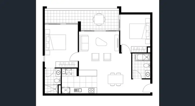 Floorplan of Homely apartment listing, 2402/420 Macquarie Street, Liverpool NSW 2170