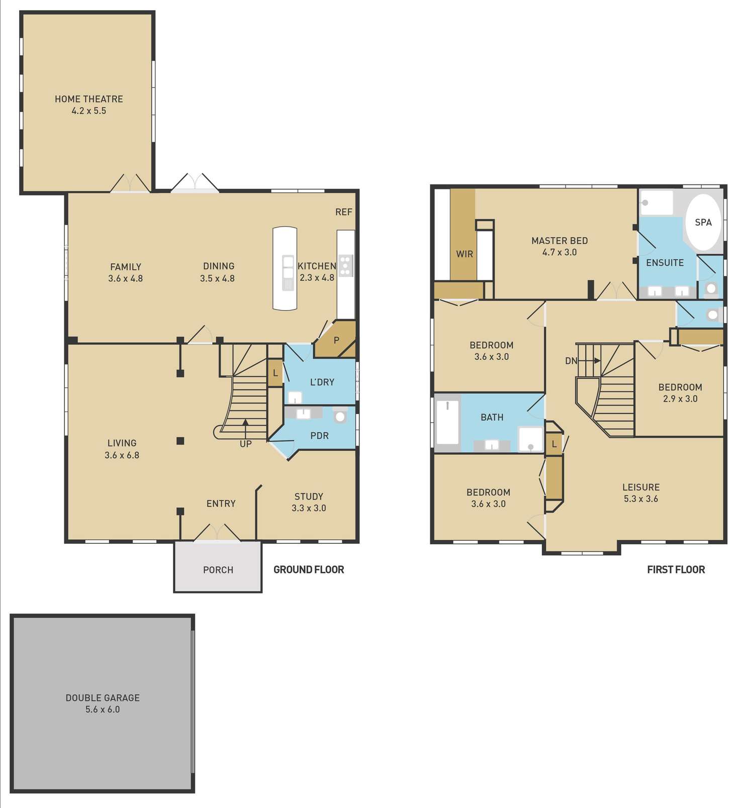 Floorplan of Homely house listing, 5 Hurlingham Place, Caroline Springs VIC 3023