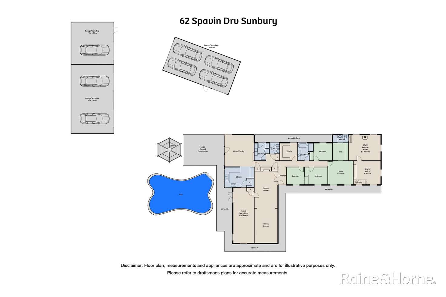 Floorplan of Homely house listing, 62 Spavin Drive, Sunbury VIC 3429
