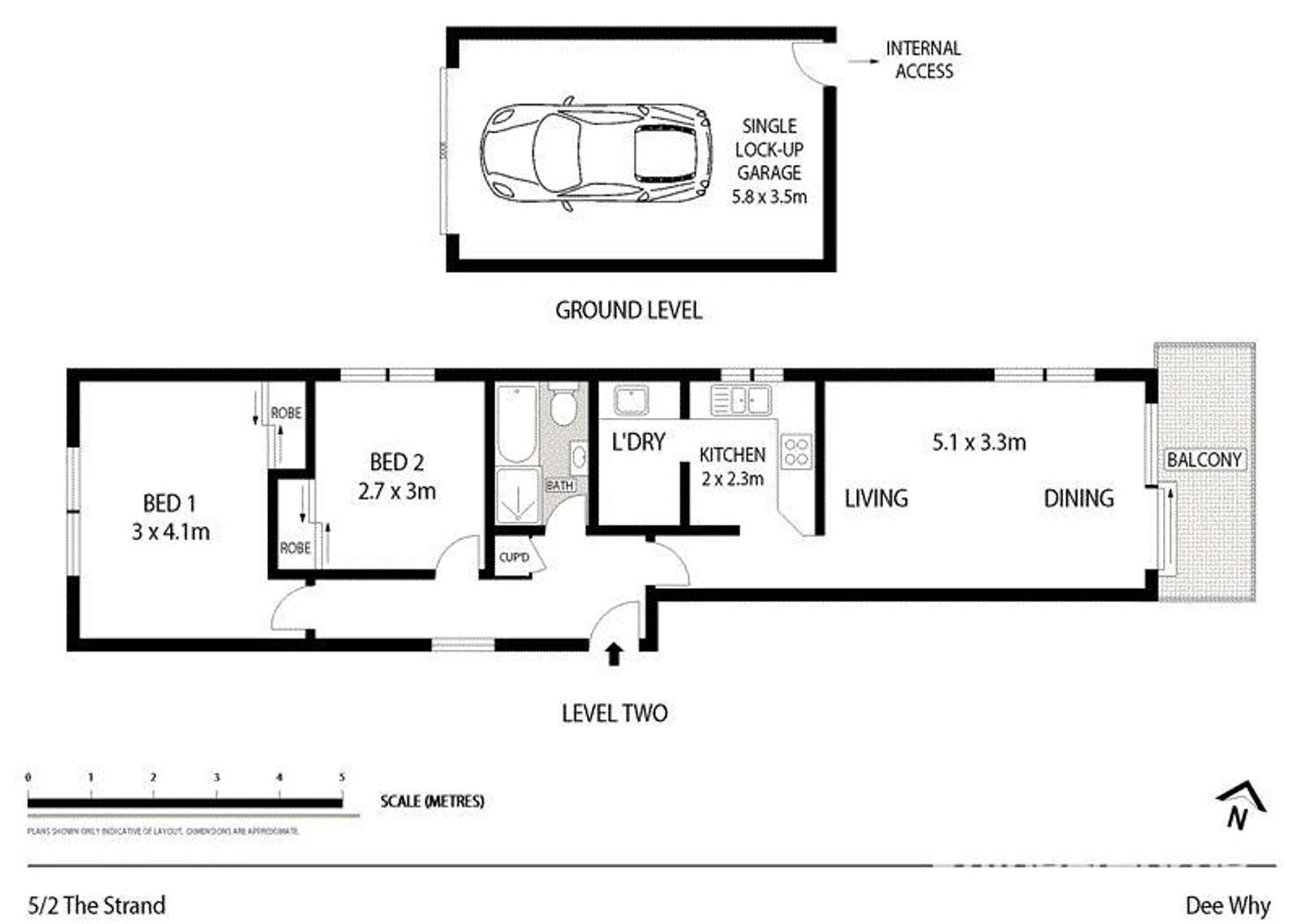 Floorplan of Homely unit listing, 5/2 The Strand, Dee Why NSW 2099