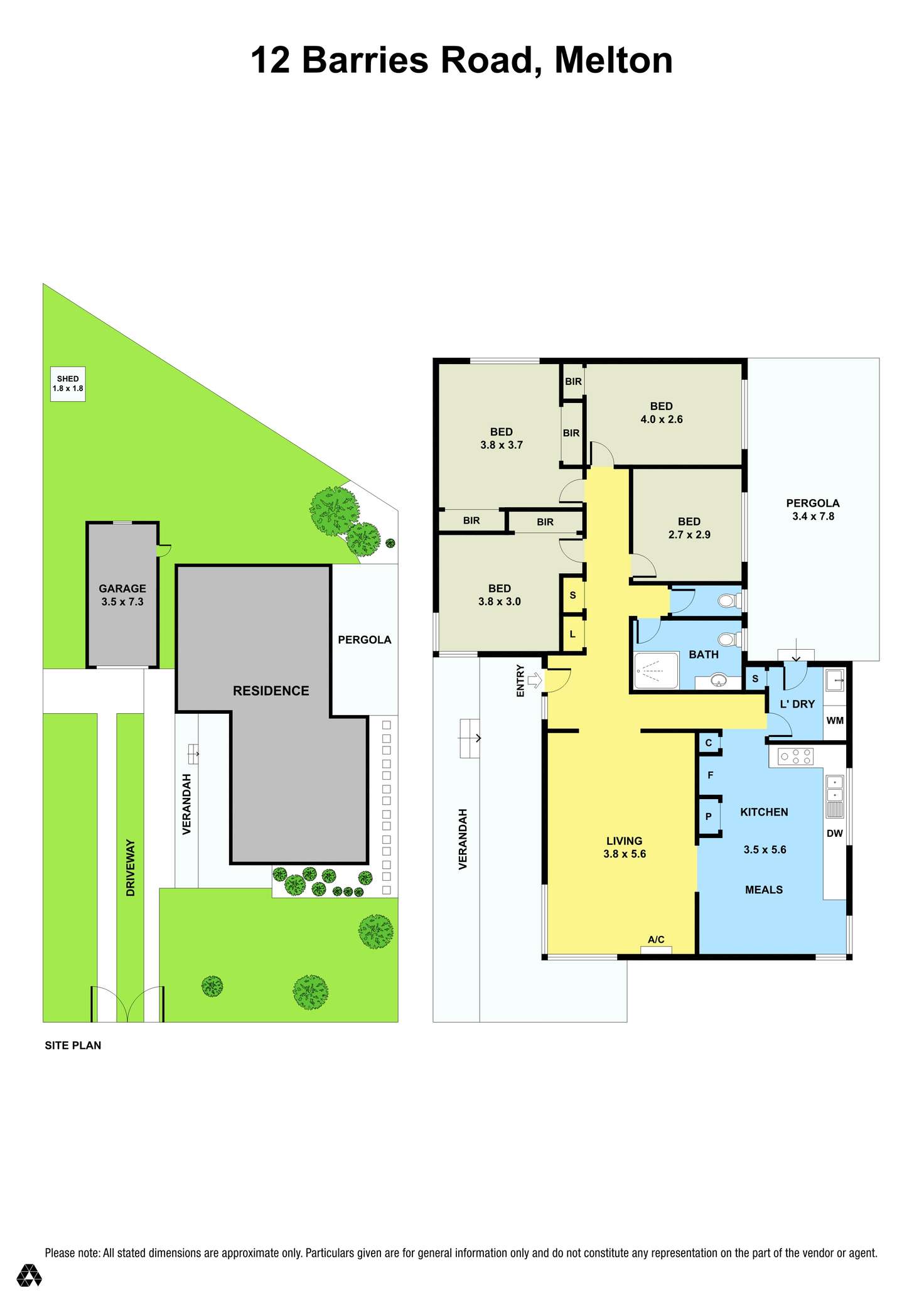 Floorplan of Homely house listing, 12 Barries Road, Melton VIC 3337