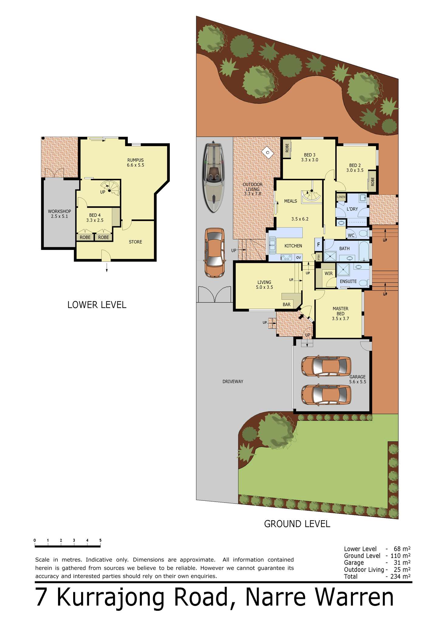 Floorplan of Homely house listing, 7 Kurrajong Road, Narre Warren VIC 3805