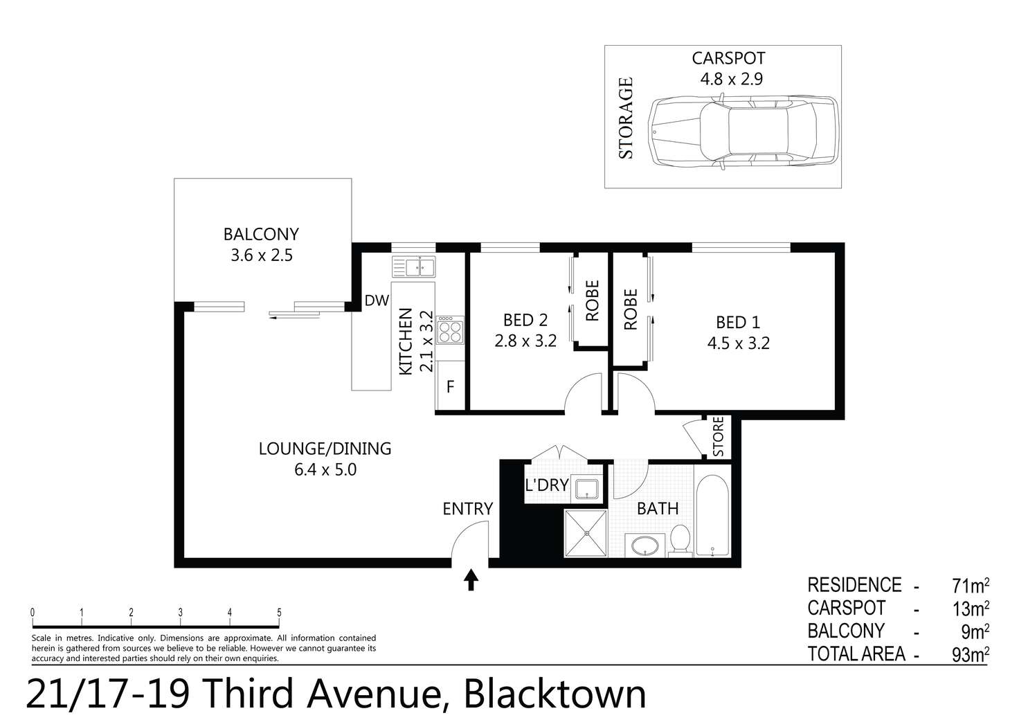 Floorplan of Homely apartment listing, 21/17-19 Third Avenue, Blacktown NSW 2148