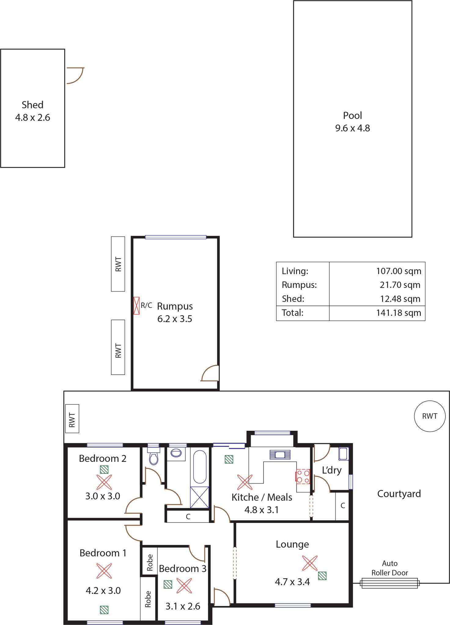 Floorplan of Homely house listing, 6 Sherwood Avenue, Salisbury East SA 5109