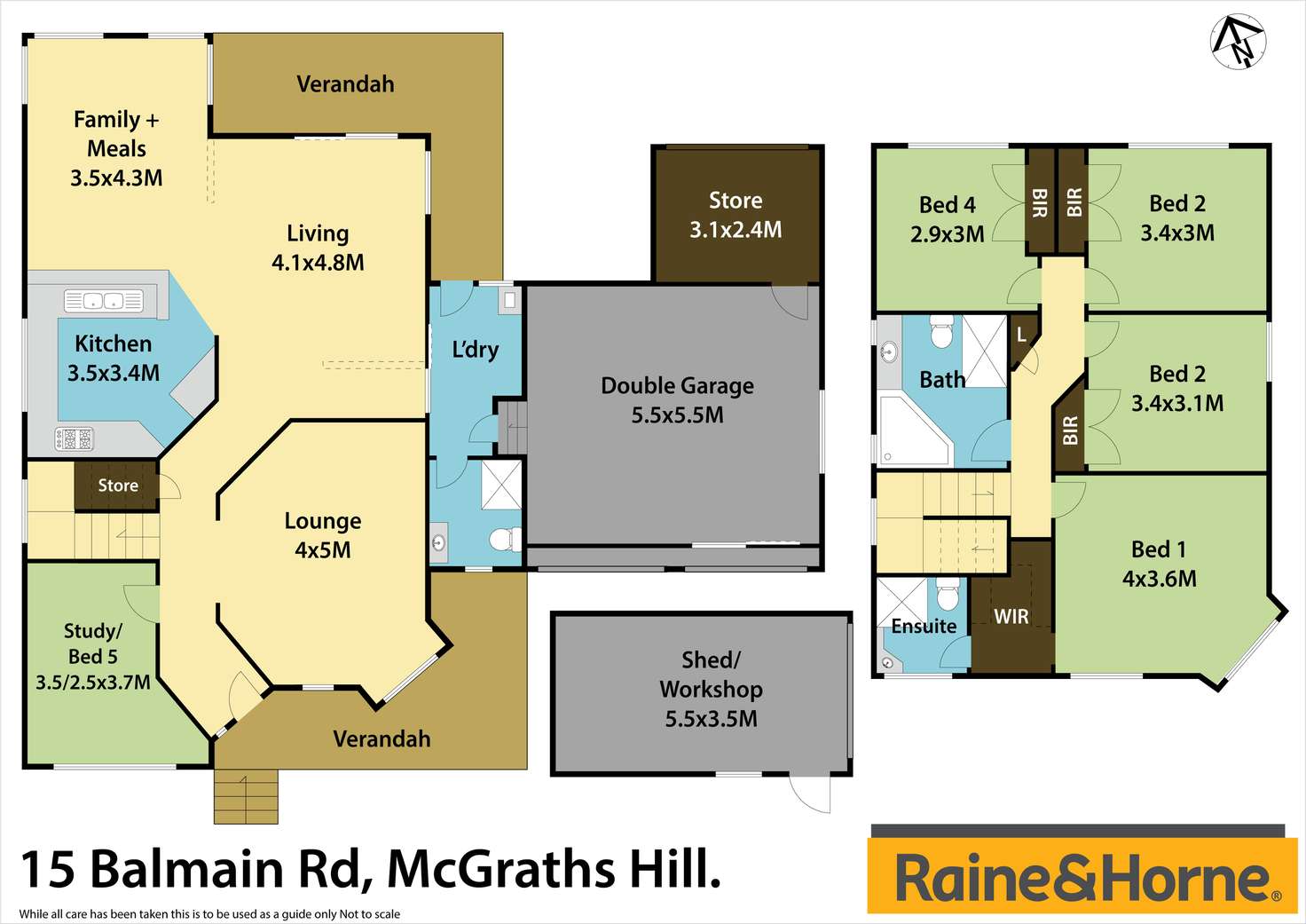 Floorplan of Homely house listing, 15 Balmain Road, Mcgraths Hill NSW 2756