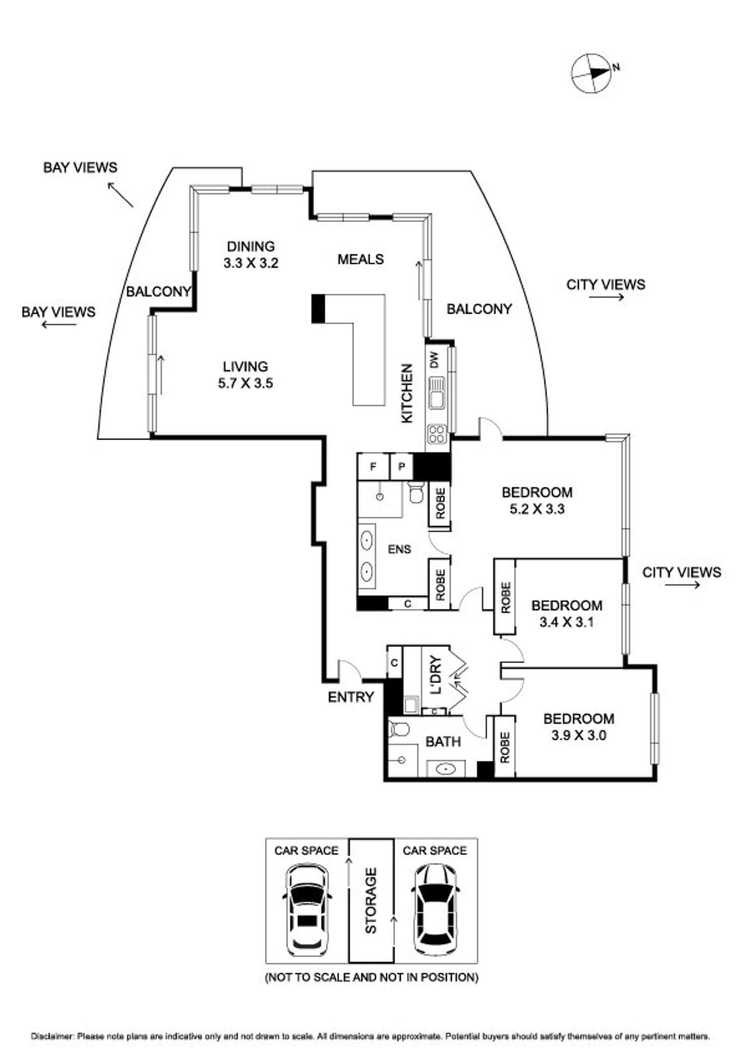 Floorplan of Homely apartment listing, 1001/127 Beach Street, Port Melbourne VIC 3207