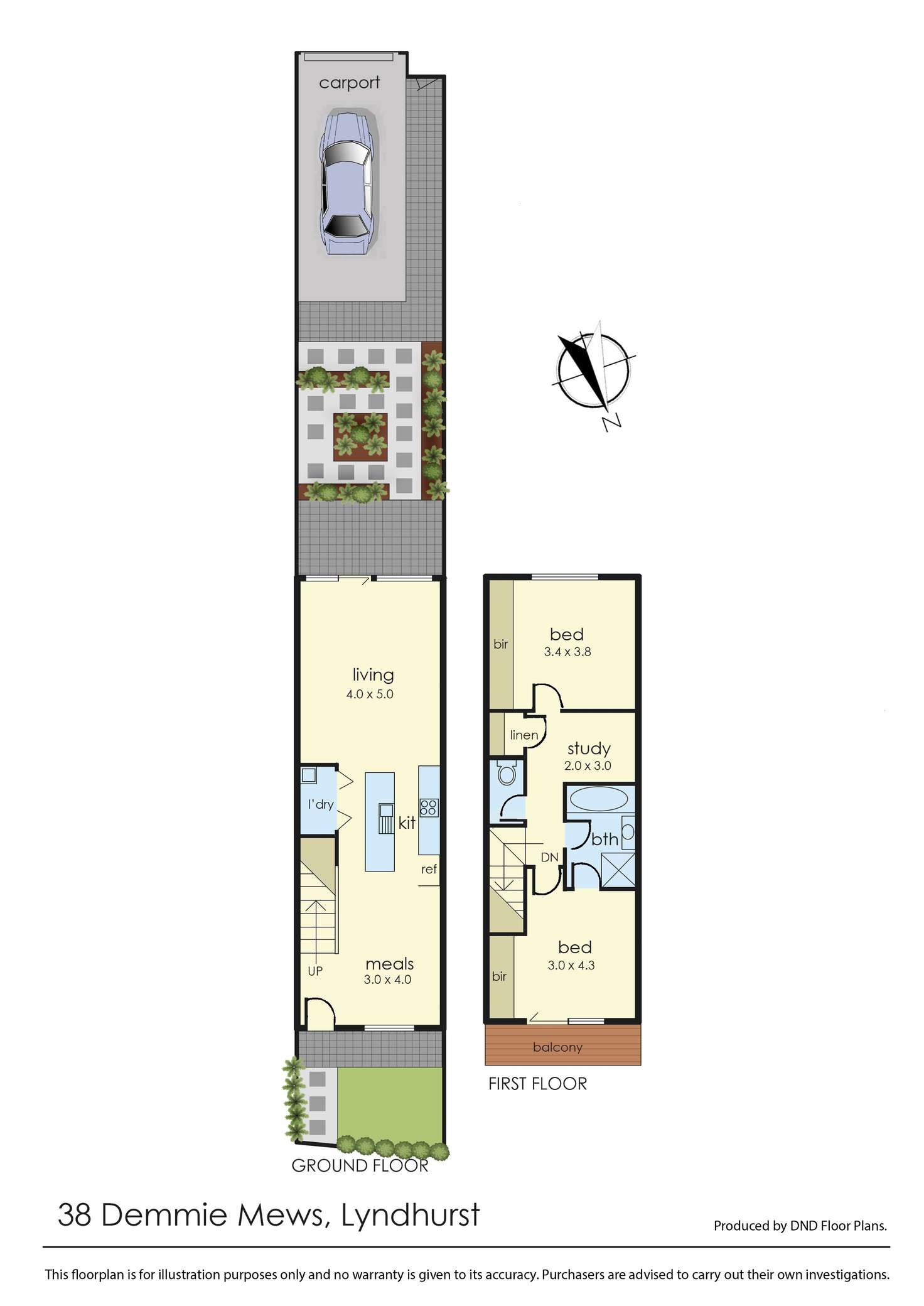 Floorplan of Homely house listing, 38 Demmie Mews, Lyndhurst VIC 3975