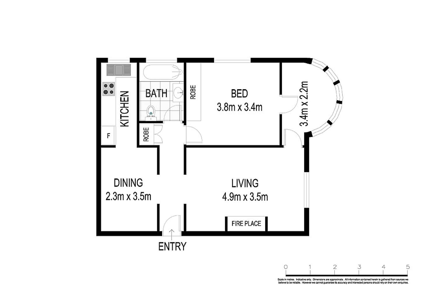 Floorplan of Homely apartment listing, 4/1 Silva Street, Tamarama NSW 2026