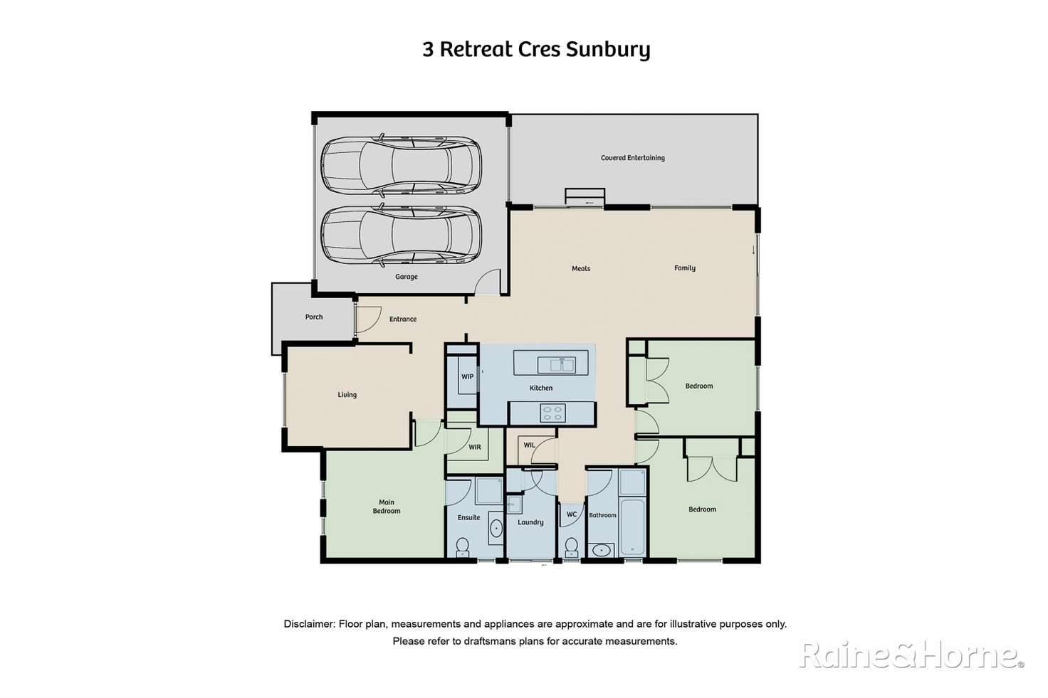 Floorplan of Homely house listing, 3 Retreat Crescent, Sunbury VIC 3429