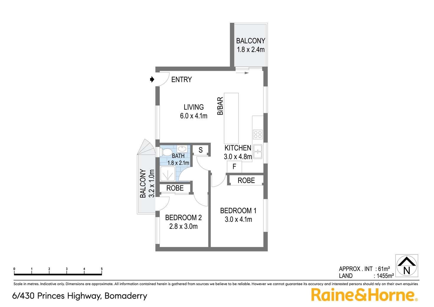 Floorplan of Homely unit listing, 6/430 Princes Highway, Bomaderry NSW 2541