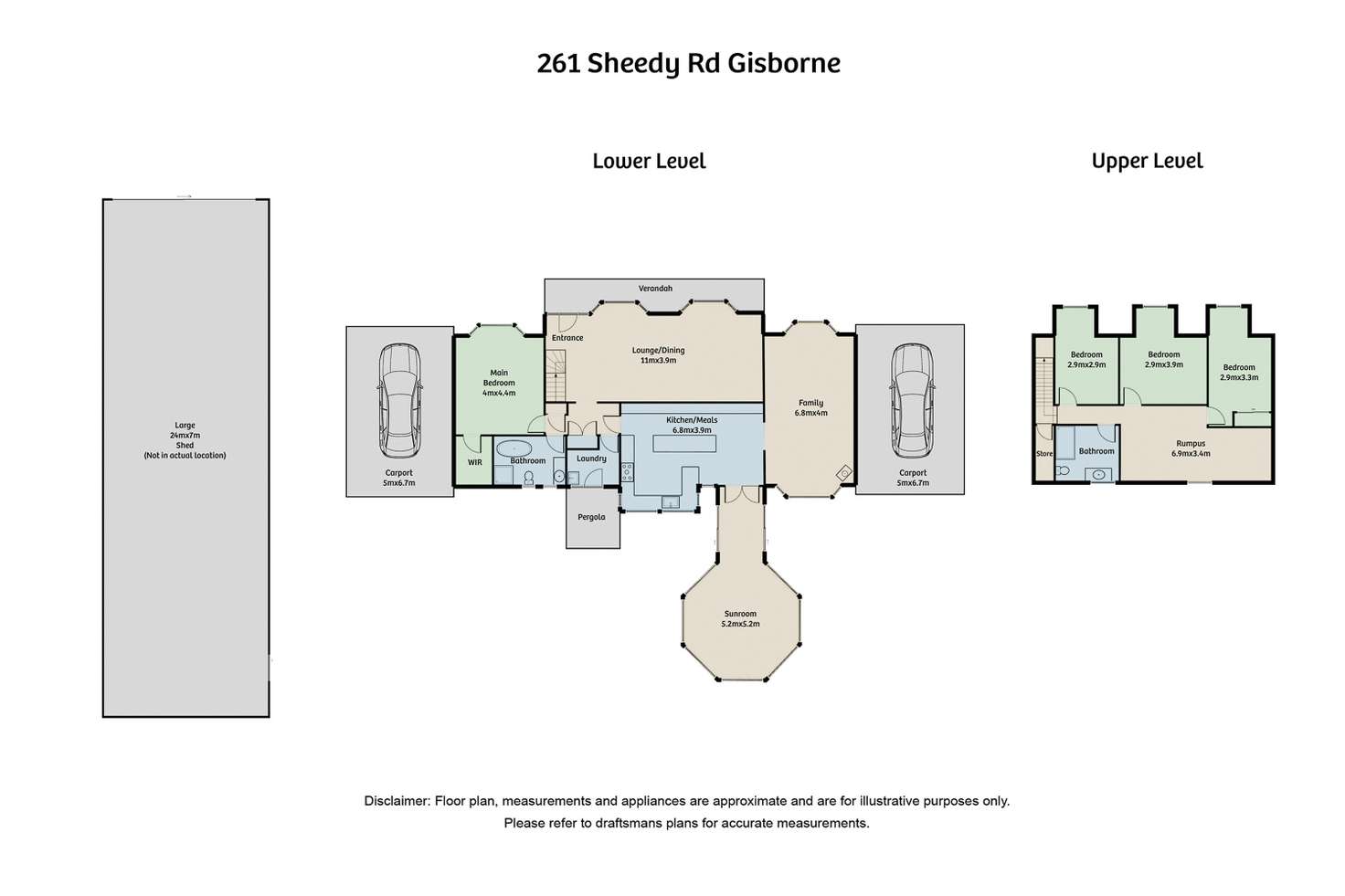 Floorplan of Homely house listing, 261 Sheedy Road, Gisborne VIC 3437