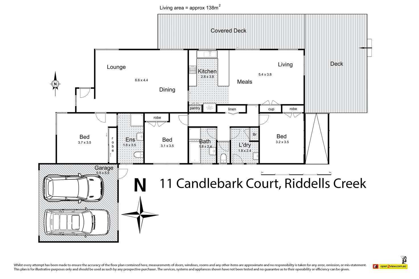 Floorplan of Homely house listing, 11 Candlebark Court, Riddells Creek VIC 3431