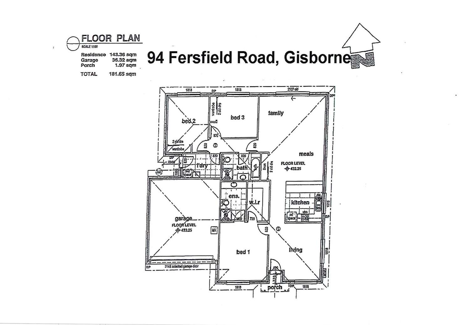 Floorplan of Homely house listing, 94 Fersfield Road, Gisborne VIC 3437