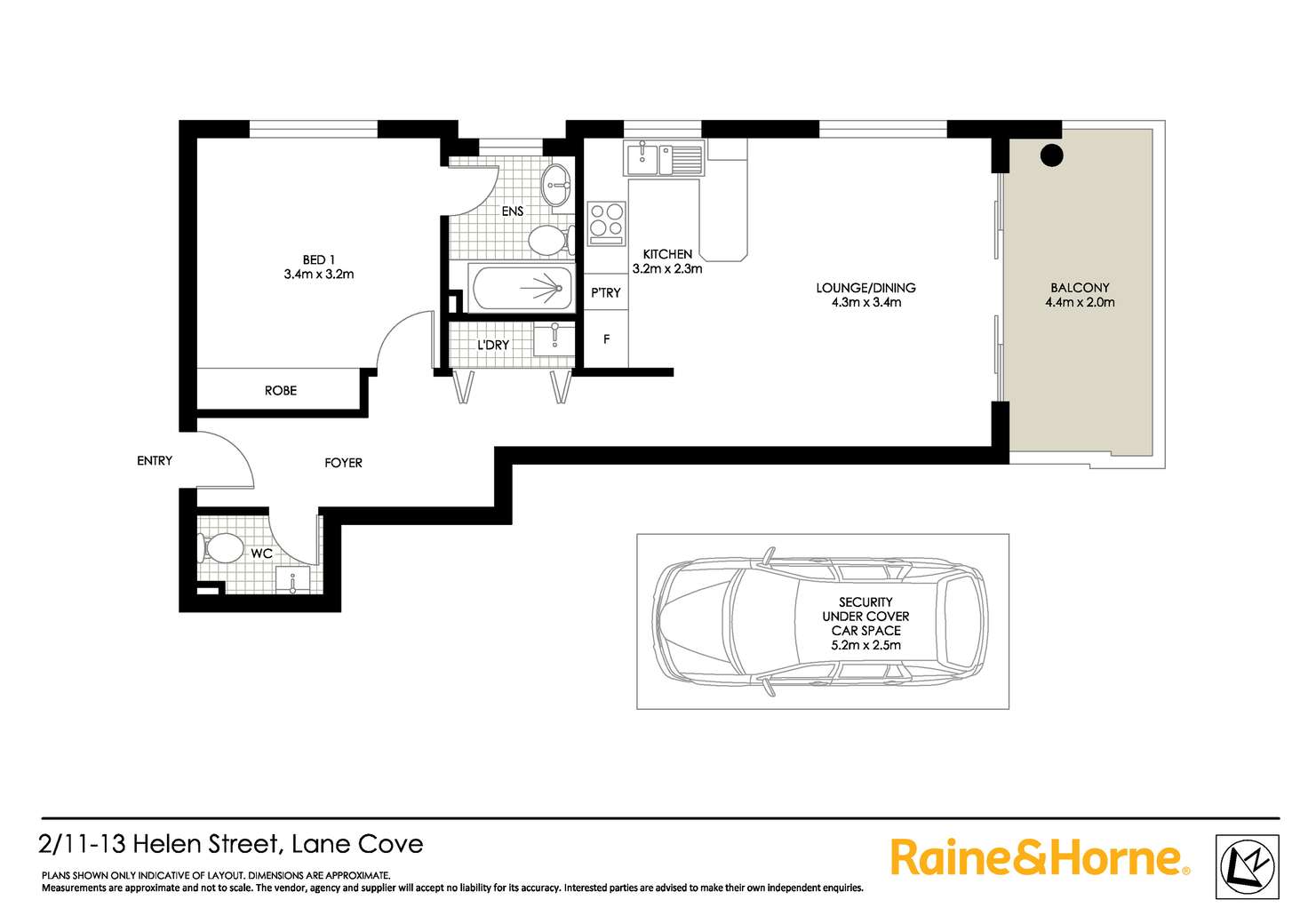 Floorplan of Homely apartment listing, 2/11-13 Helen Street, Lane Cove NSW 2066