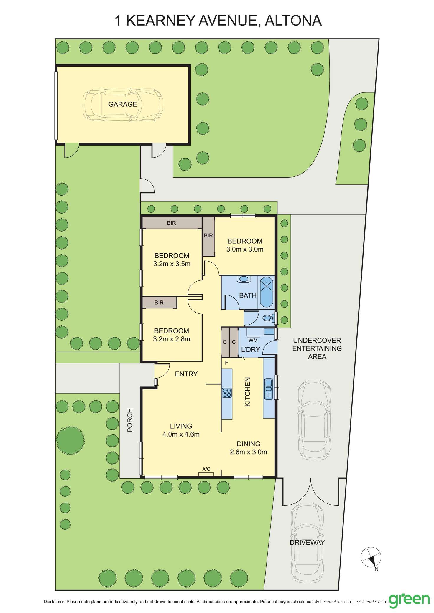 Floorplan of Homely house listing, 1 Kearney Avenue, Altona VIC 3018