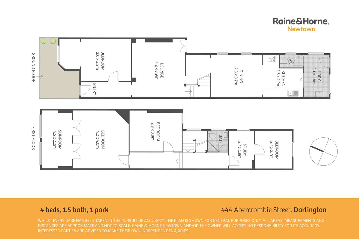 Floorplan of Homely house listing, 444 Abercrombie Street, Darlington NSW 2008