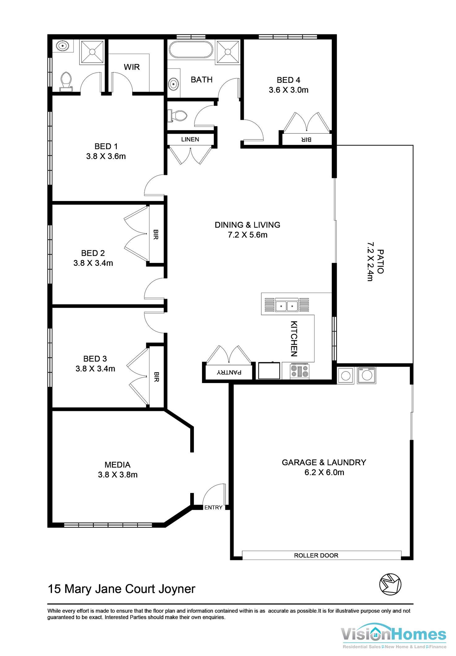 Floorplan of Homely house listing, 15 Mary Jane Court, Joyner QLD 4500