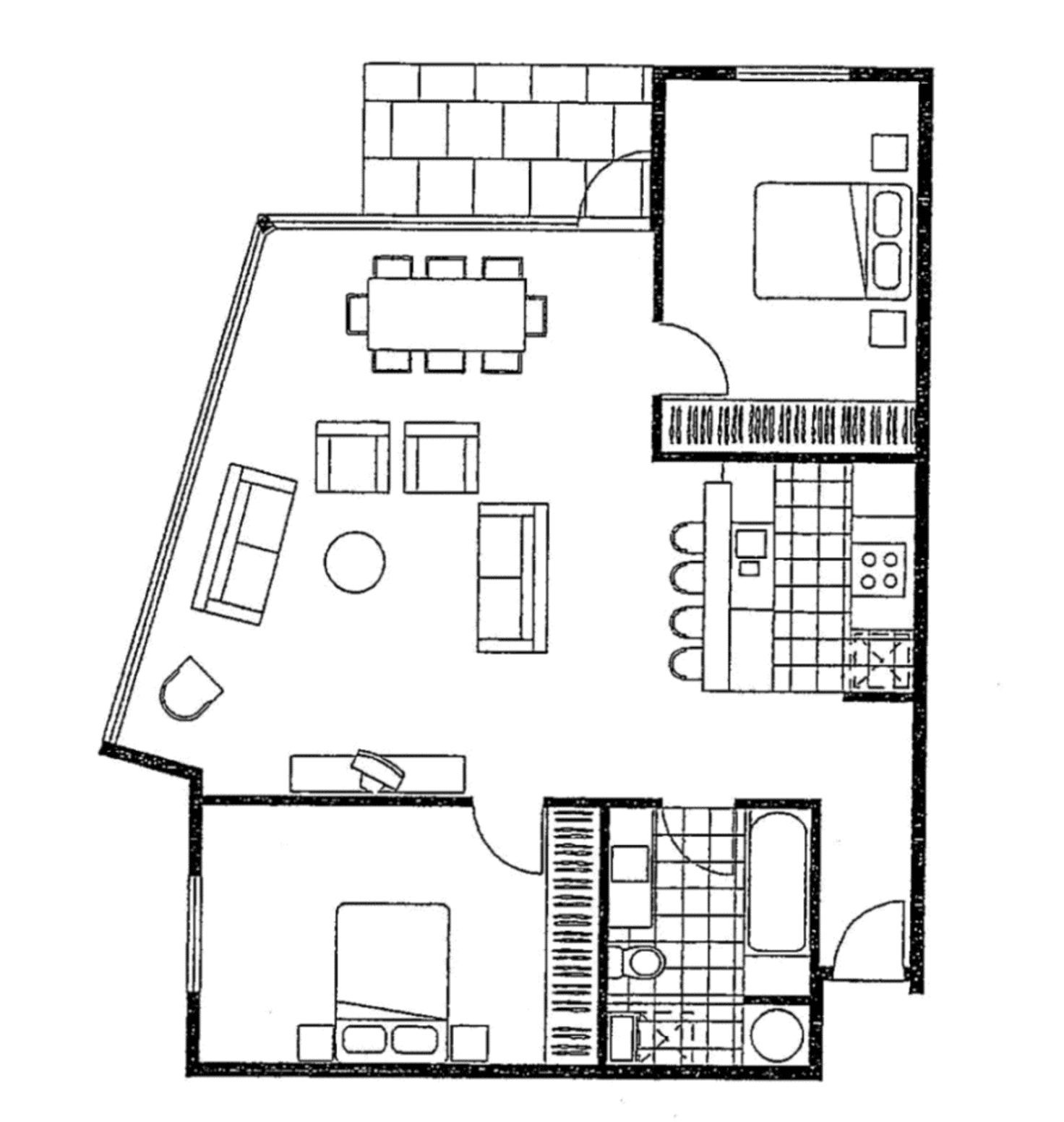 Floorplan of Homely apartment listing, B505/55 Bay Street, Port Melbourne VIC 3207