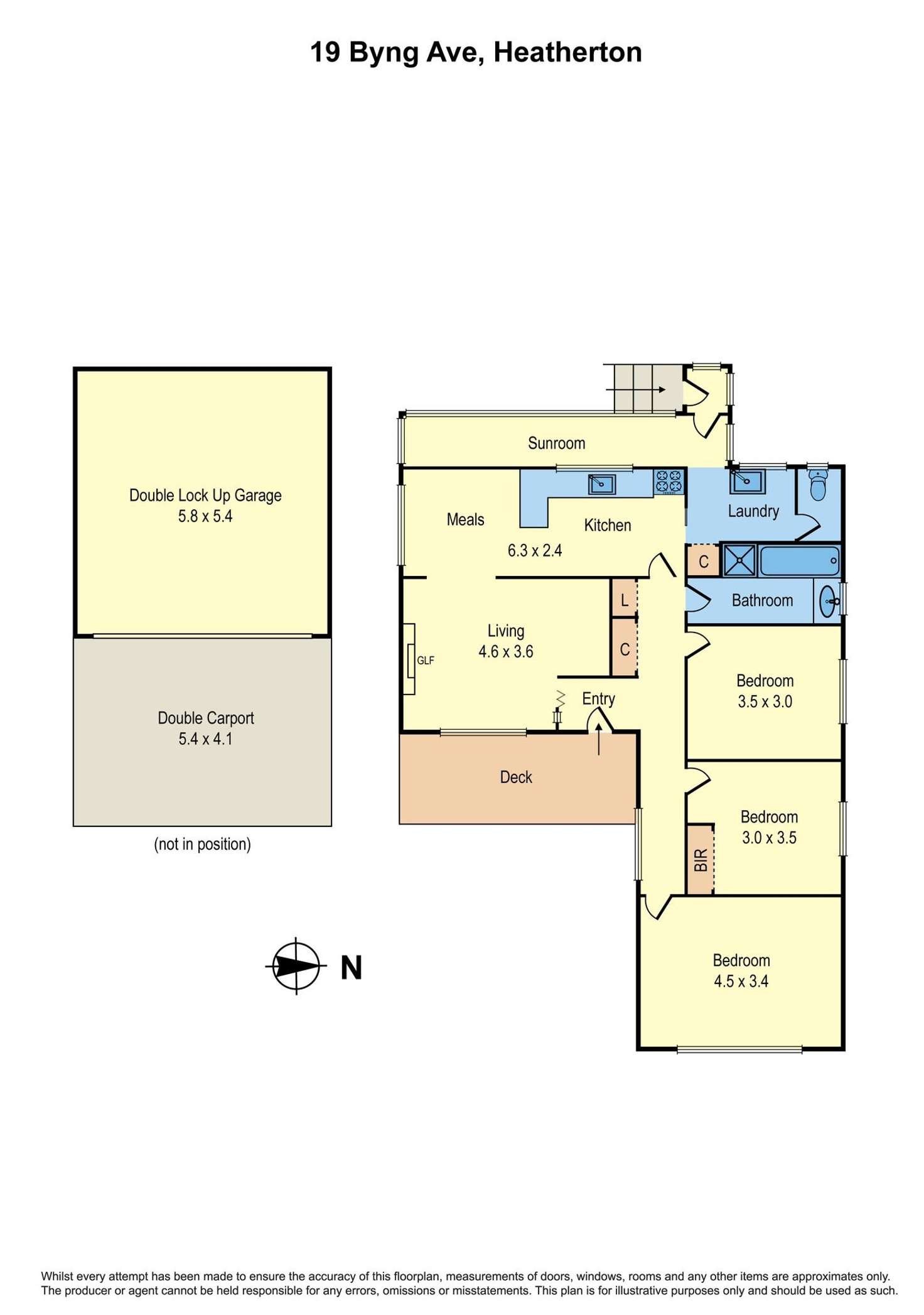 Floorplan of Homely house listing, 19 Byng Avenue, Heatherton VIC 3202