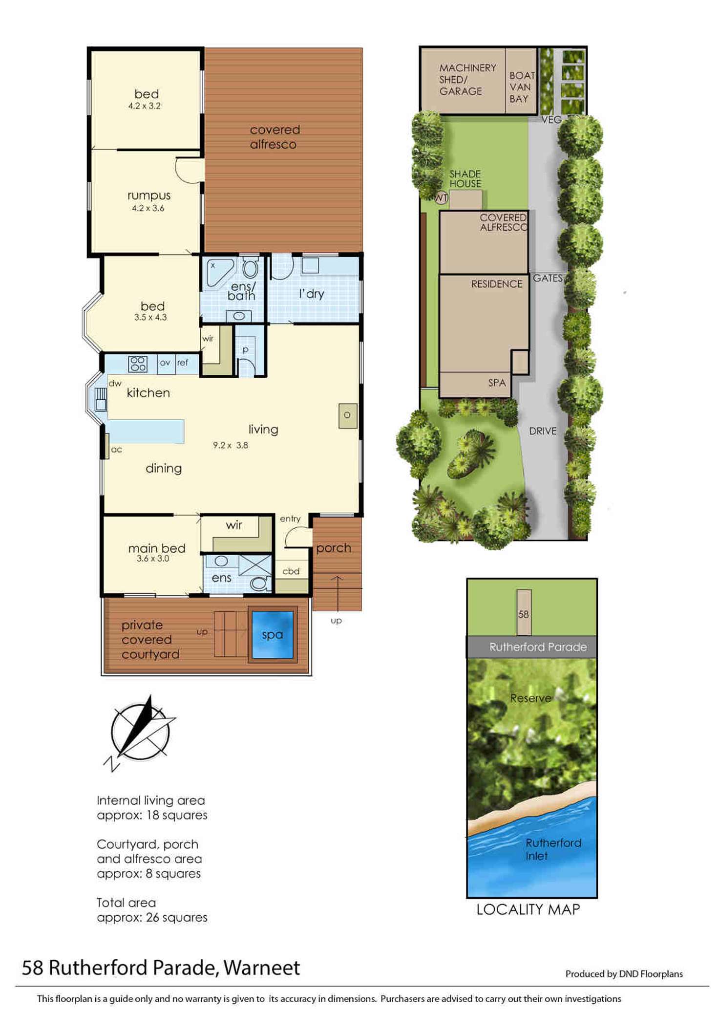 Floorplan of Homely house listing, 58 Rutherford Parade, Warneet VIC 3980