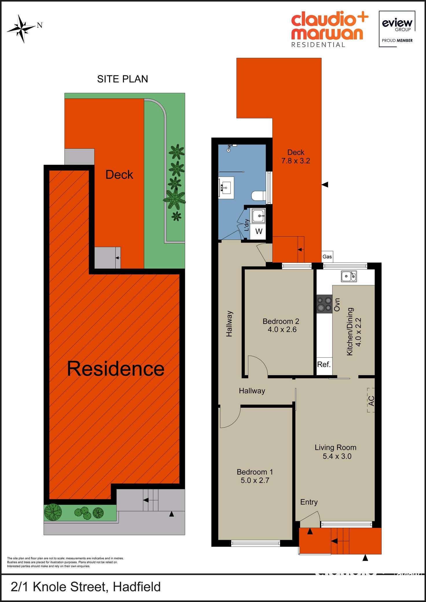 Floorplan of Homely villa listing, 2/1 Knole Street, Hadfield VIC 3046