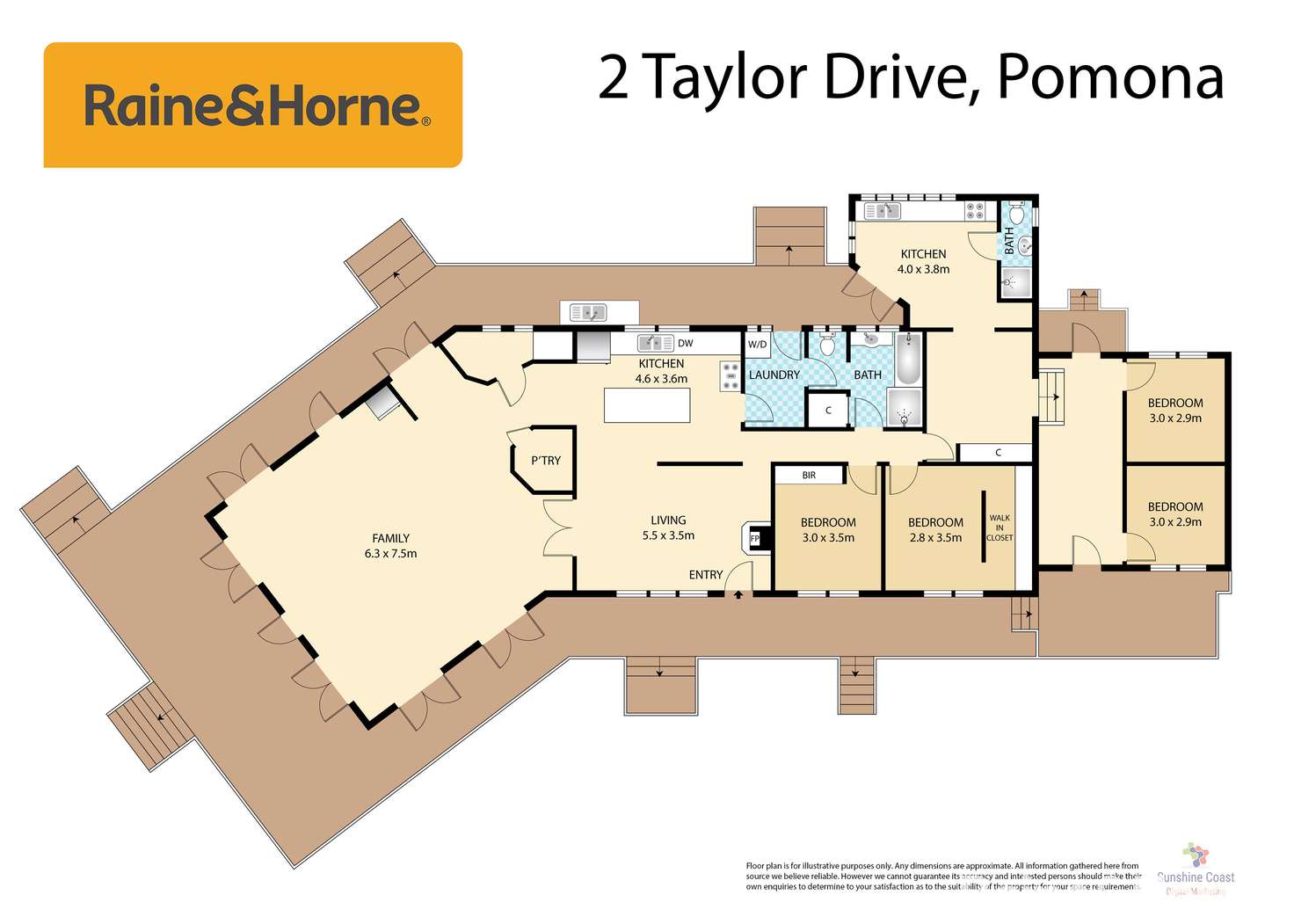 Floorplan of Homely house listing, 2 Taylor Drive, Pomona QLD 4568