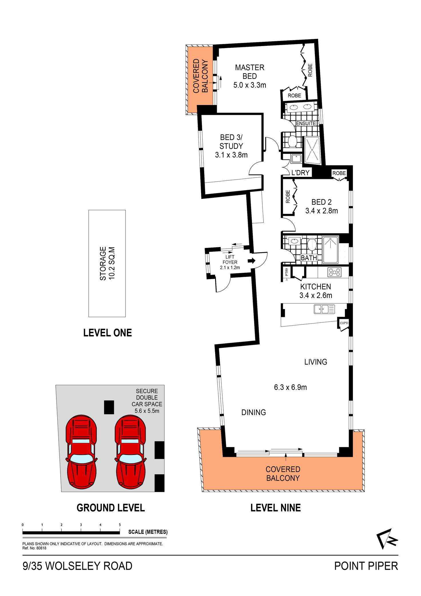 Floorplan of Homely apartment listing, 9/35 Wolseley Road, Point Piper NSW 2027