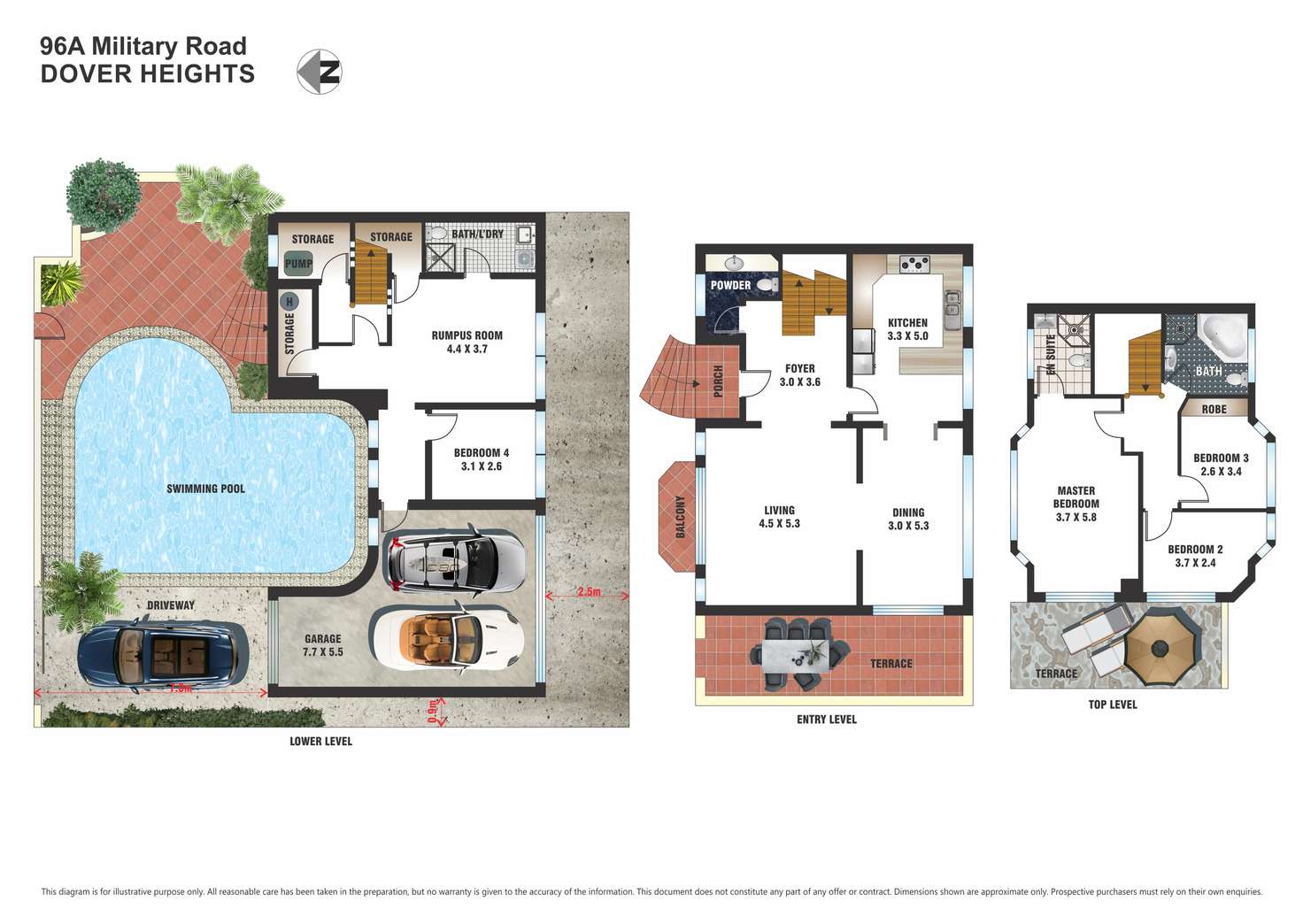 Floorplan of Homely house listing, 96a Military Road, Dover Heights NSW 2030