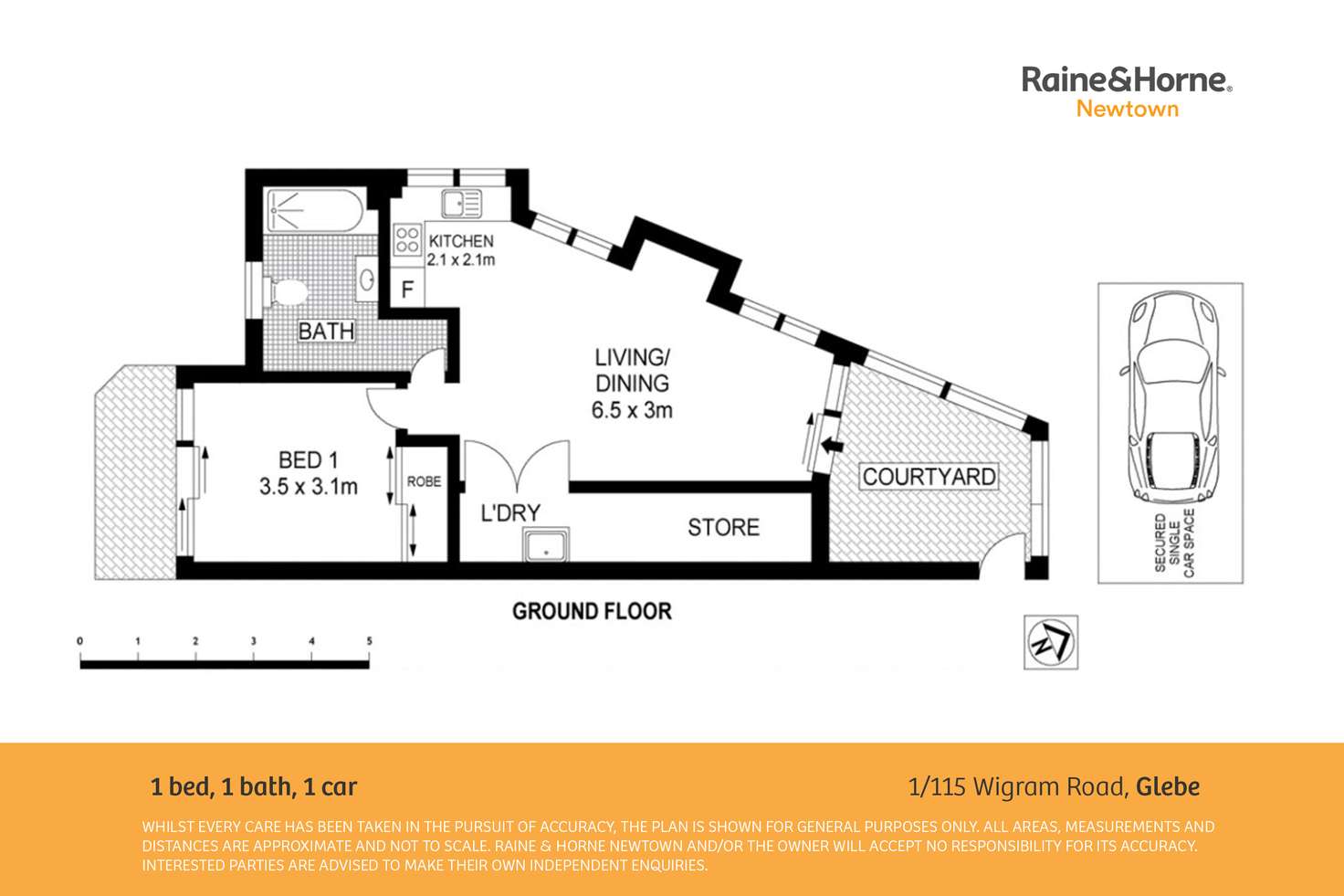 Floorplan of Homely apartment listing, 1/115 Wigram Road, Forest Lodge NSW 2037