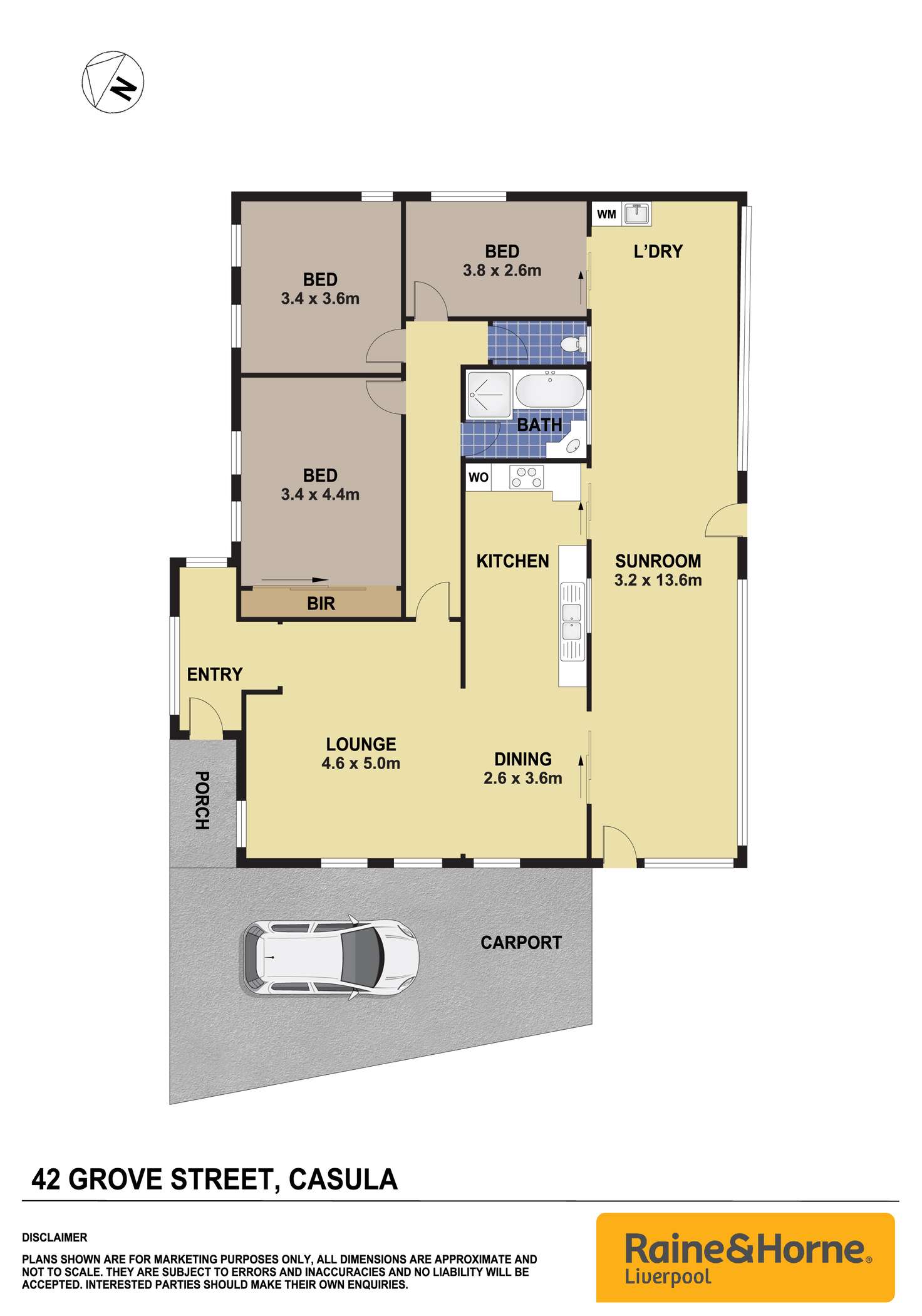 Floorplan of Homely house listing, 42 Grove Street, Casula NSW 2170