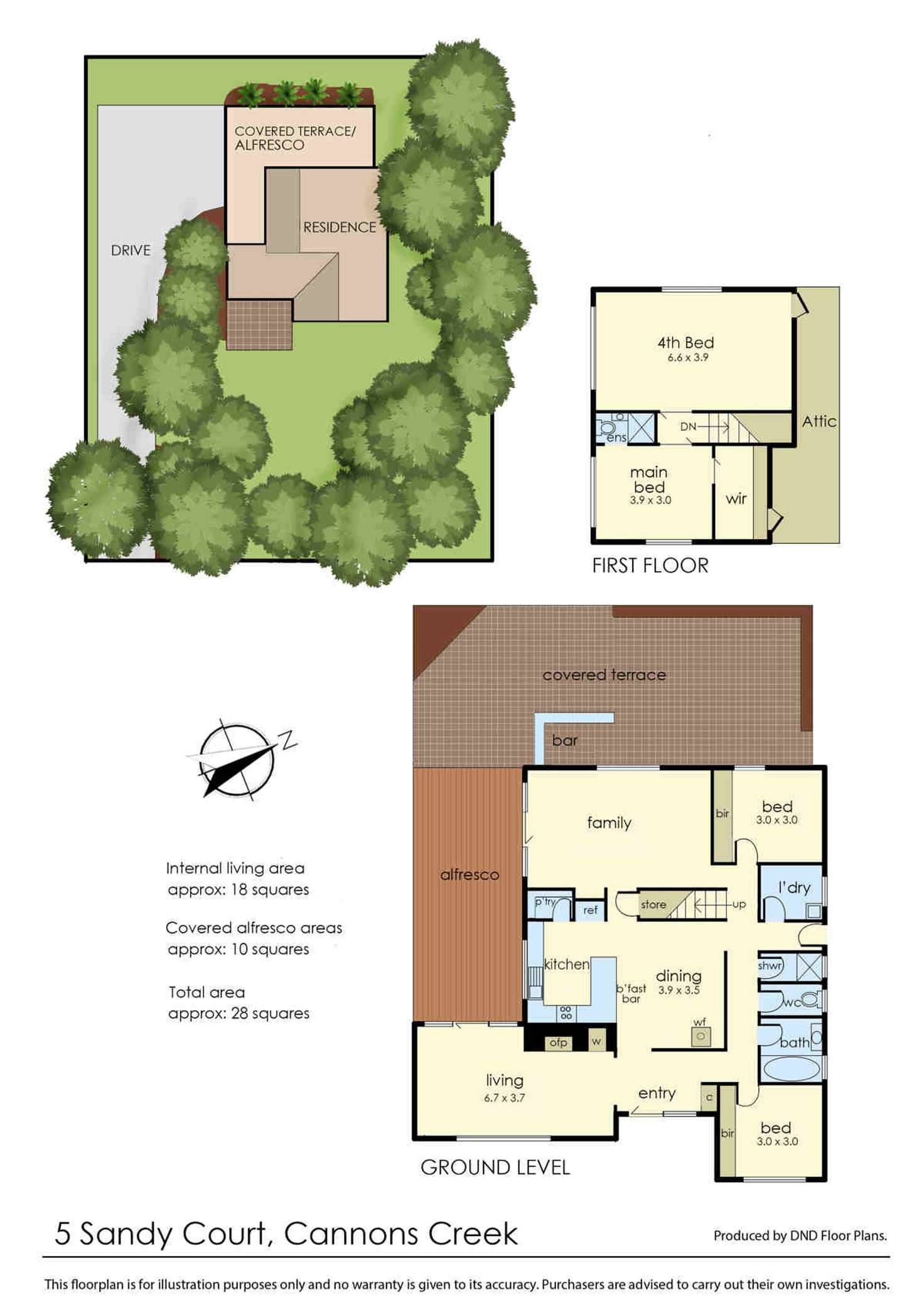 Floorplan of Homely house listing, 5 Sandy Court, Cannons Creek VIC 3977