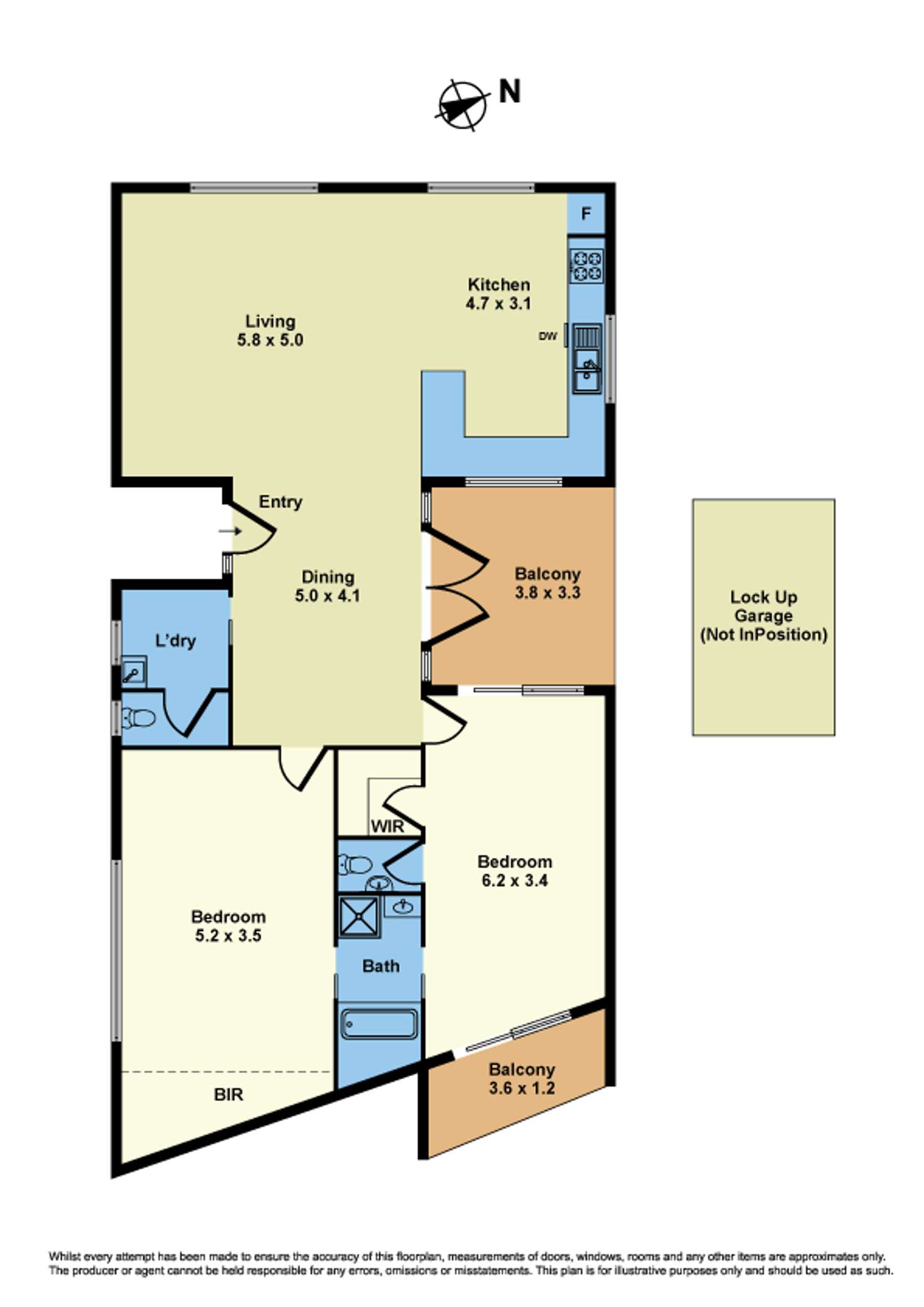 Floorplan of Homely apartment listing, 7/78-88 Douglas Pde, Williamstown VIC 3016