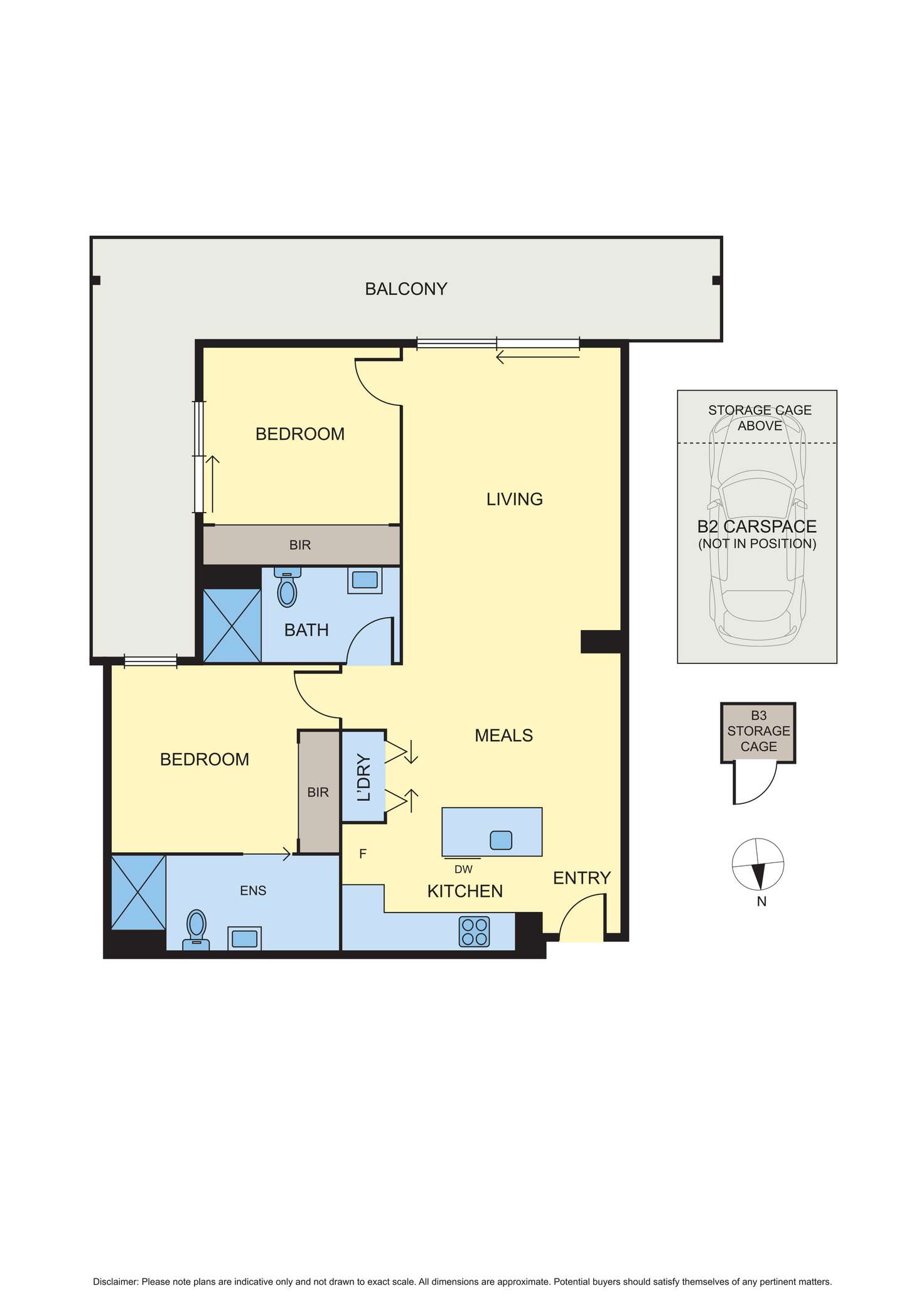 Floorplan of Homely apartment listing, 304/336 South Road, Hampton East VIC 3188